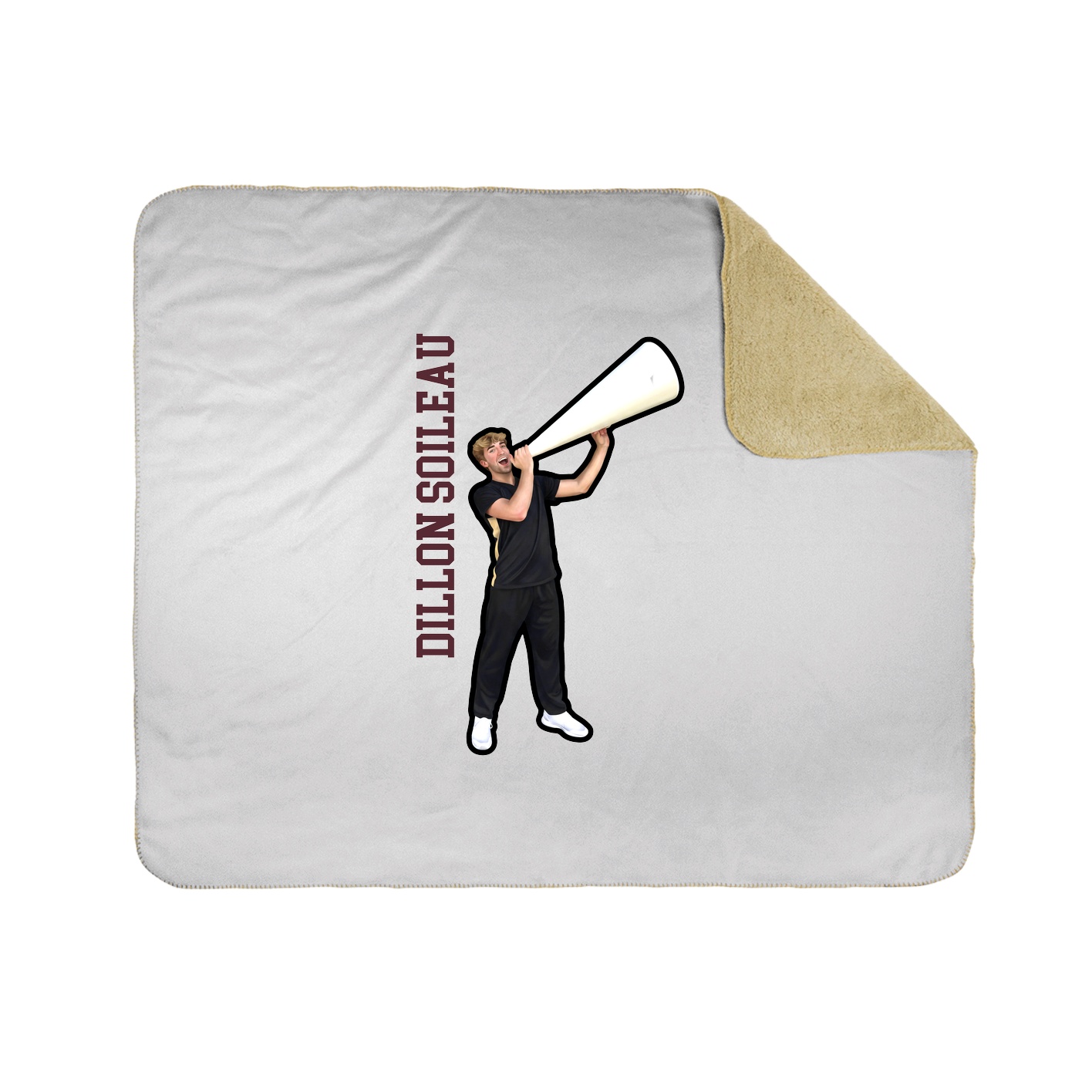 50x60 Sherpa Lined Throw Blanket