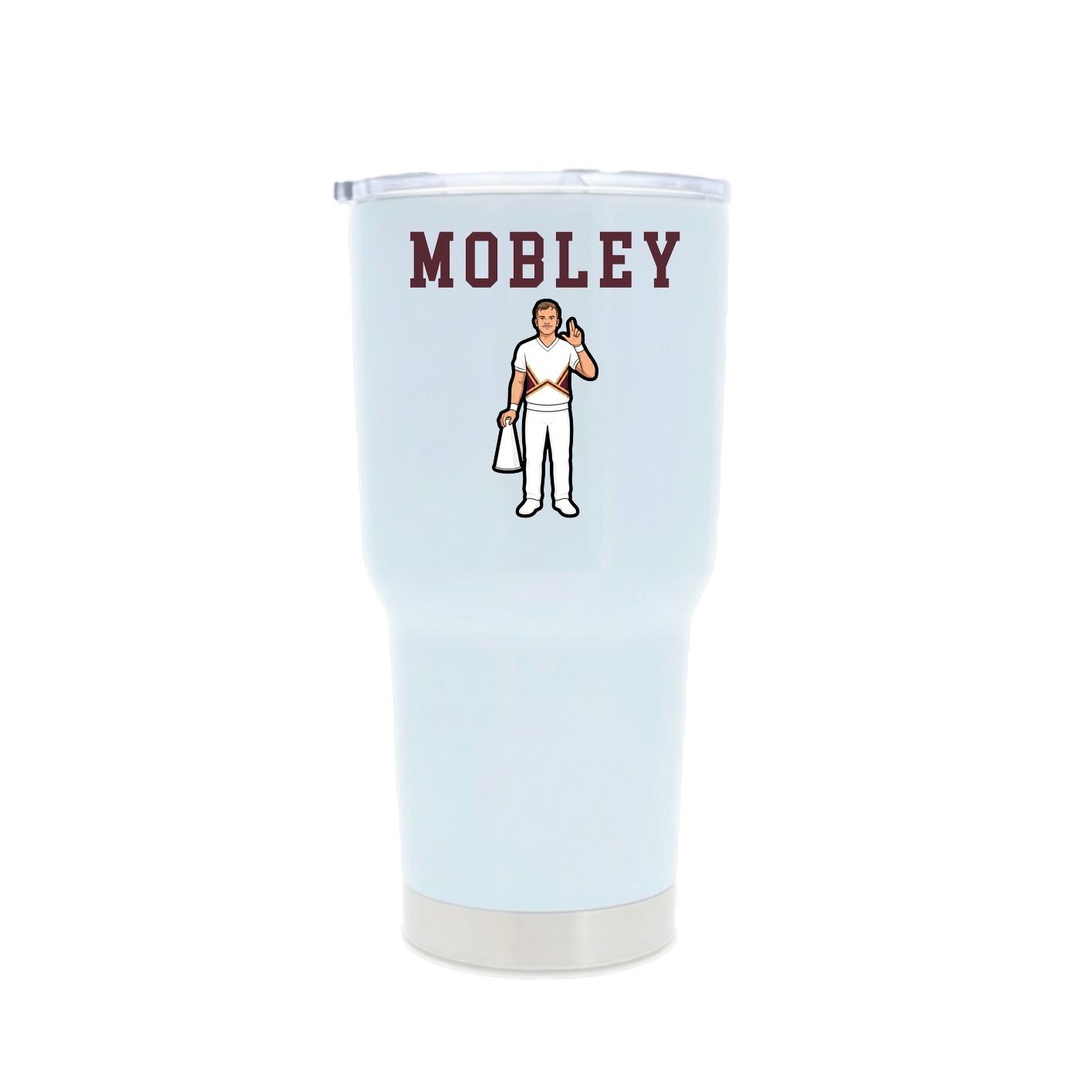 30oz Stainless Steel Tumbler — Shirsey in White