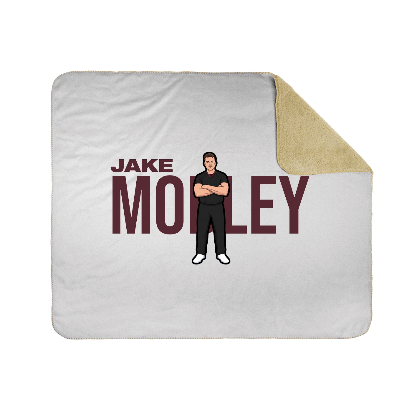 Throw Blanket — Player Name in White