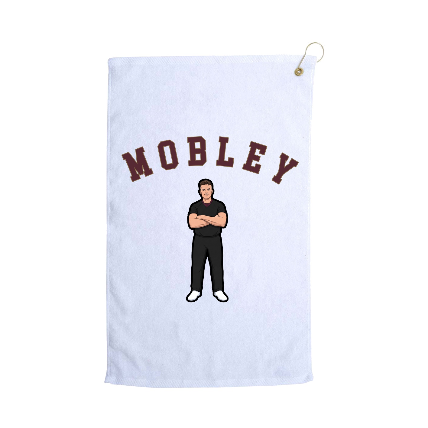 Golf Towel — Shirsey Arch in White