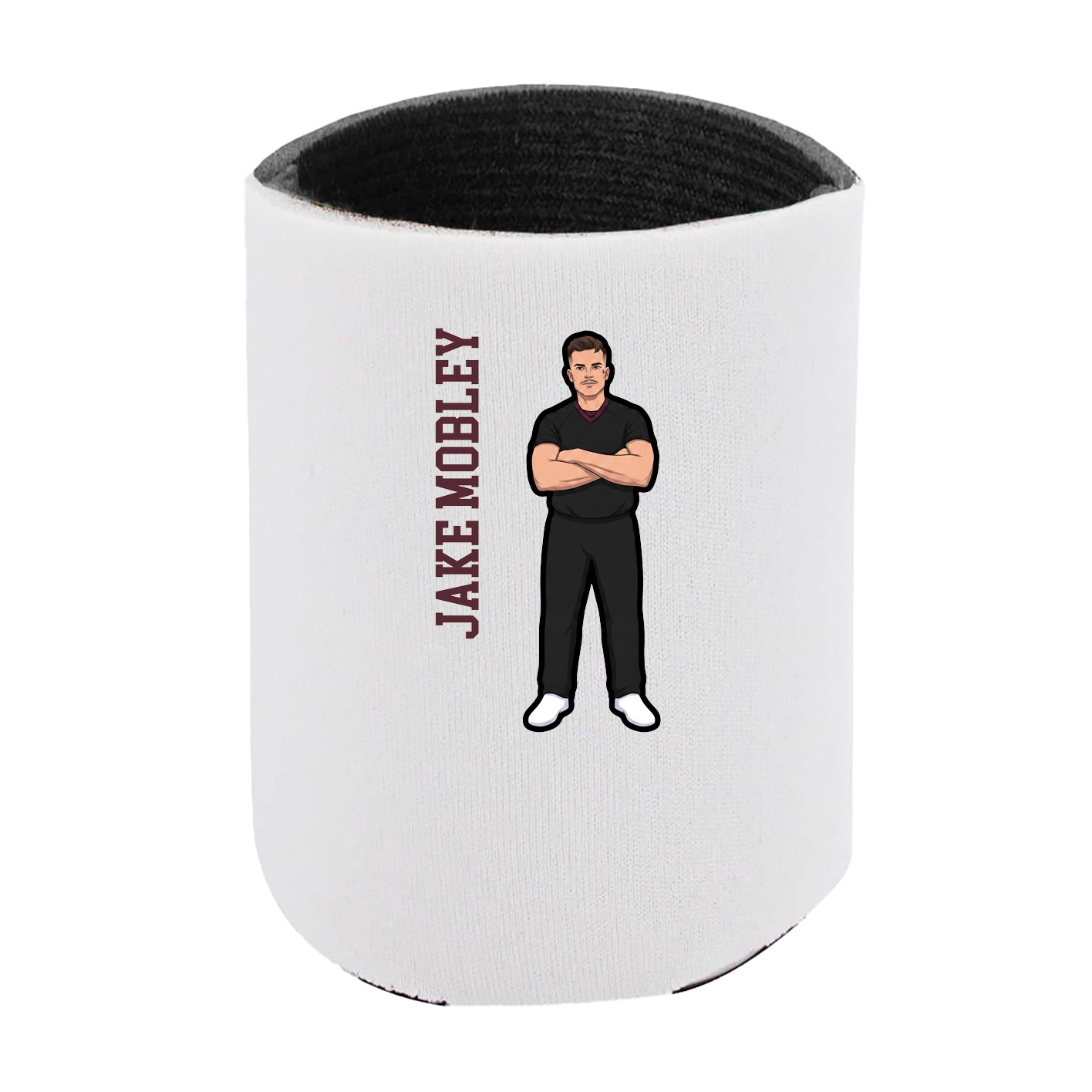 Can Holder — Name Vertical in White