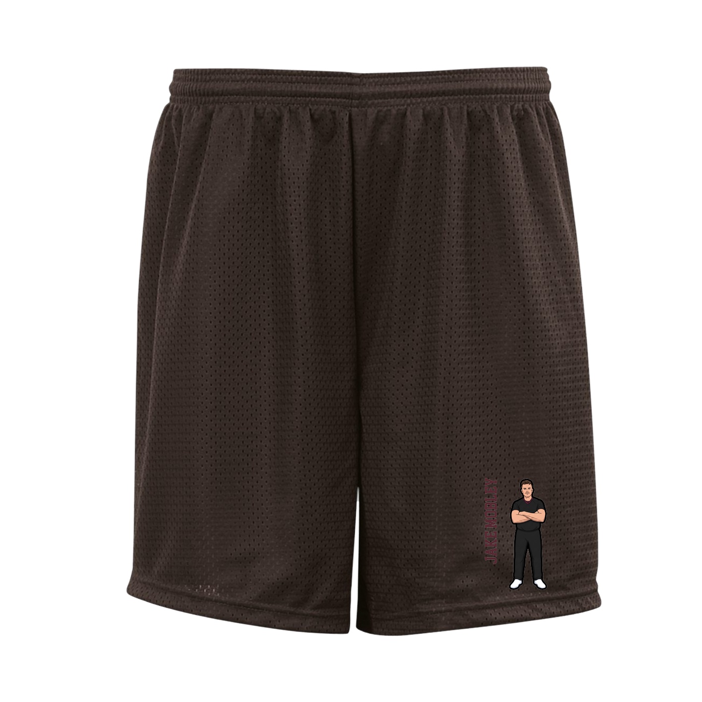 Shorts — Name Vertical in Brown