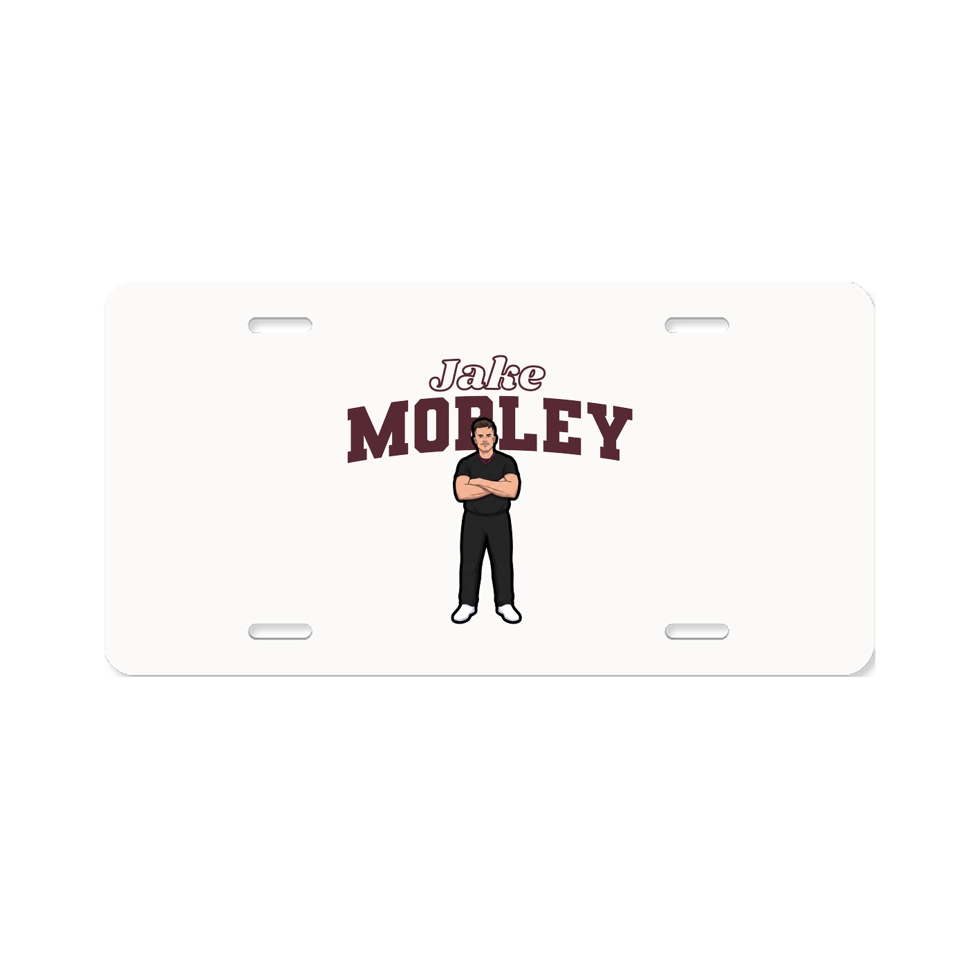 License Plate — Name Arch in Classic