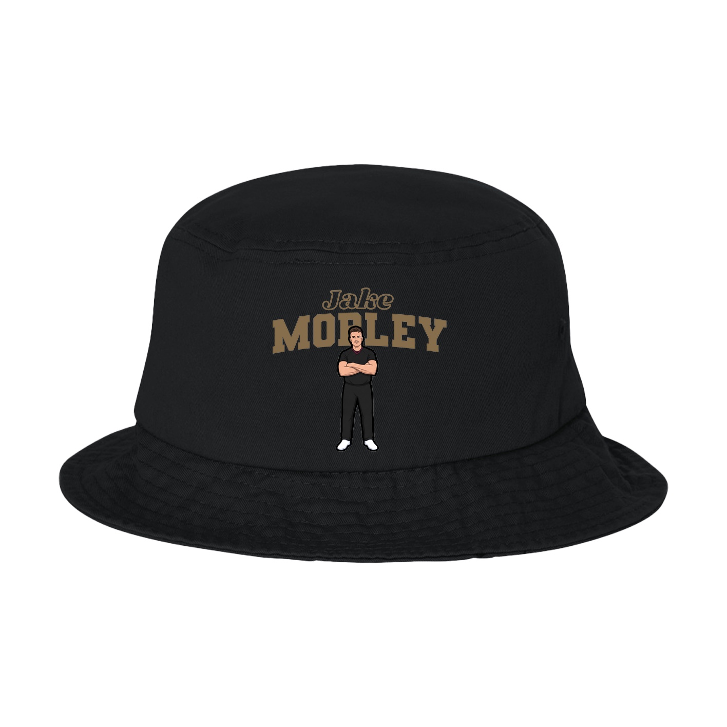 Bucket Cap — Name Arch in Black