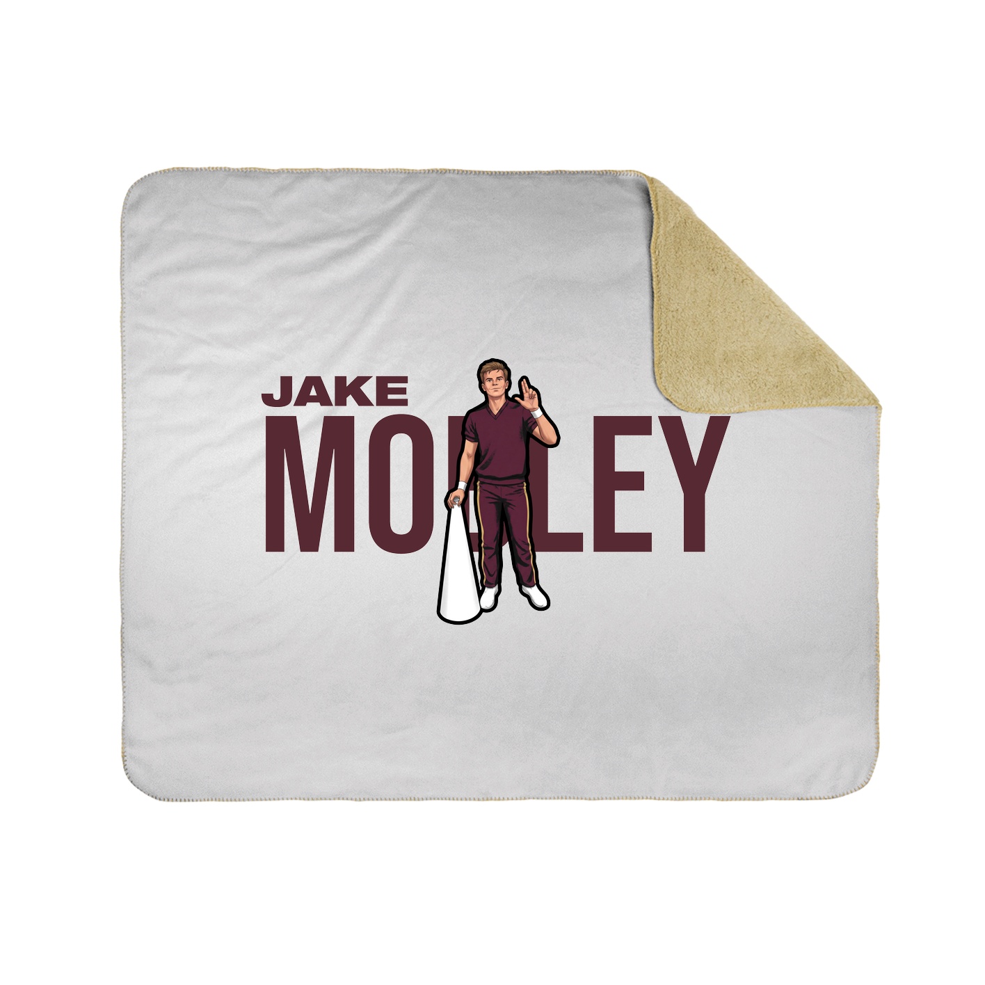 Throw Blanket — Player Name in White