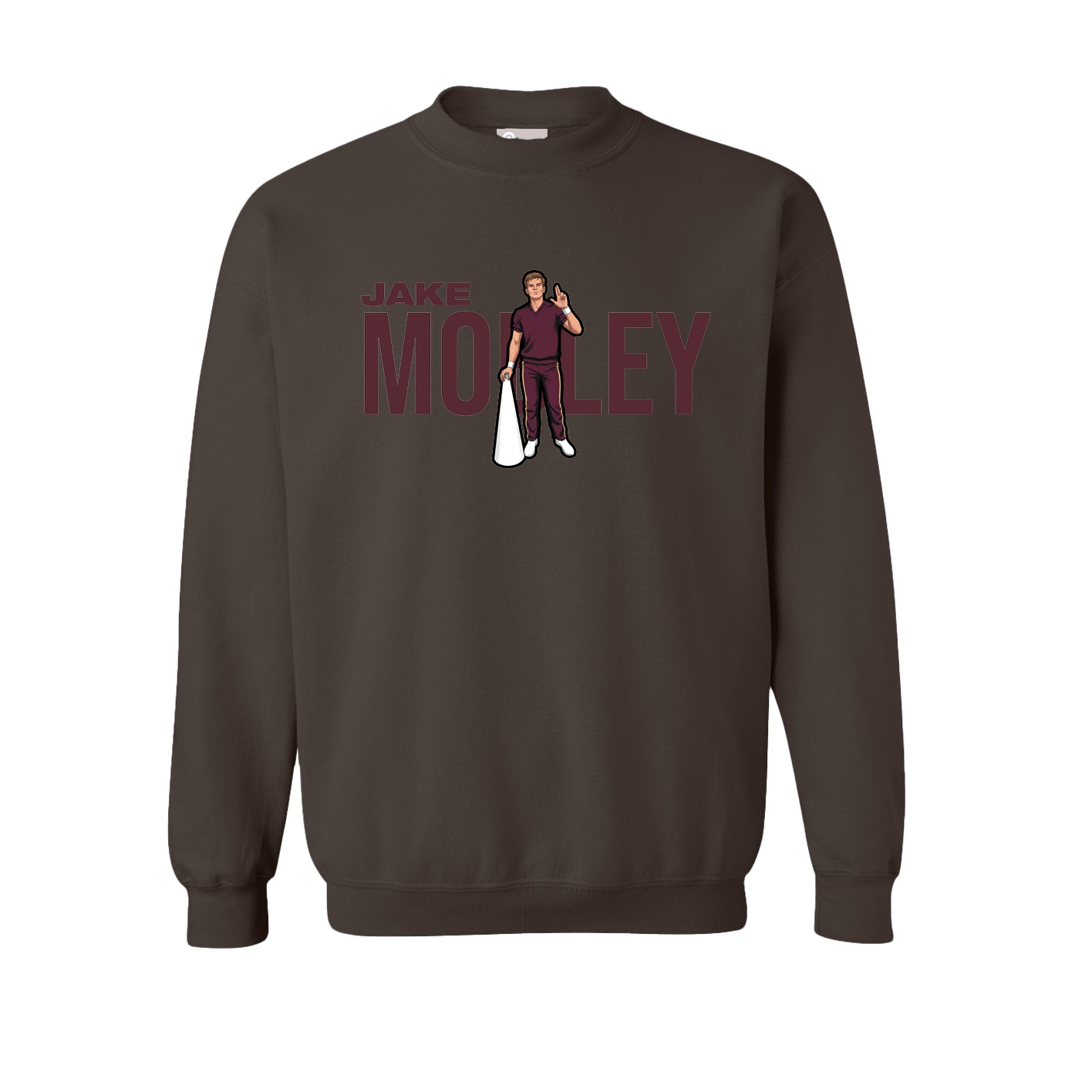 Fleece Crew — Player Name in Brown