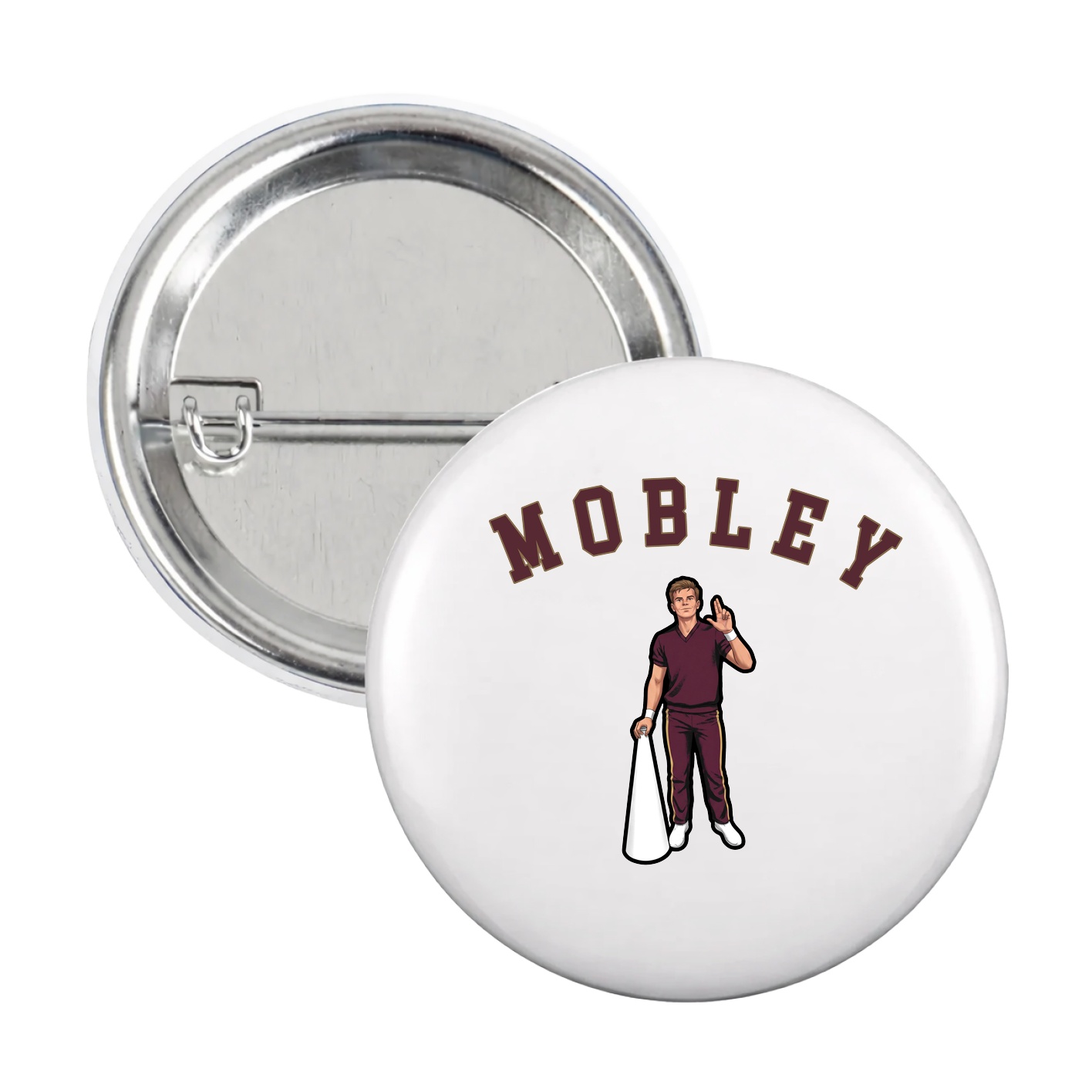 Game Day Button — Shirsey Arch in White