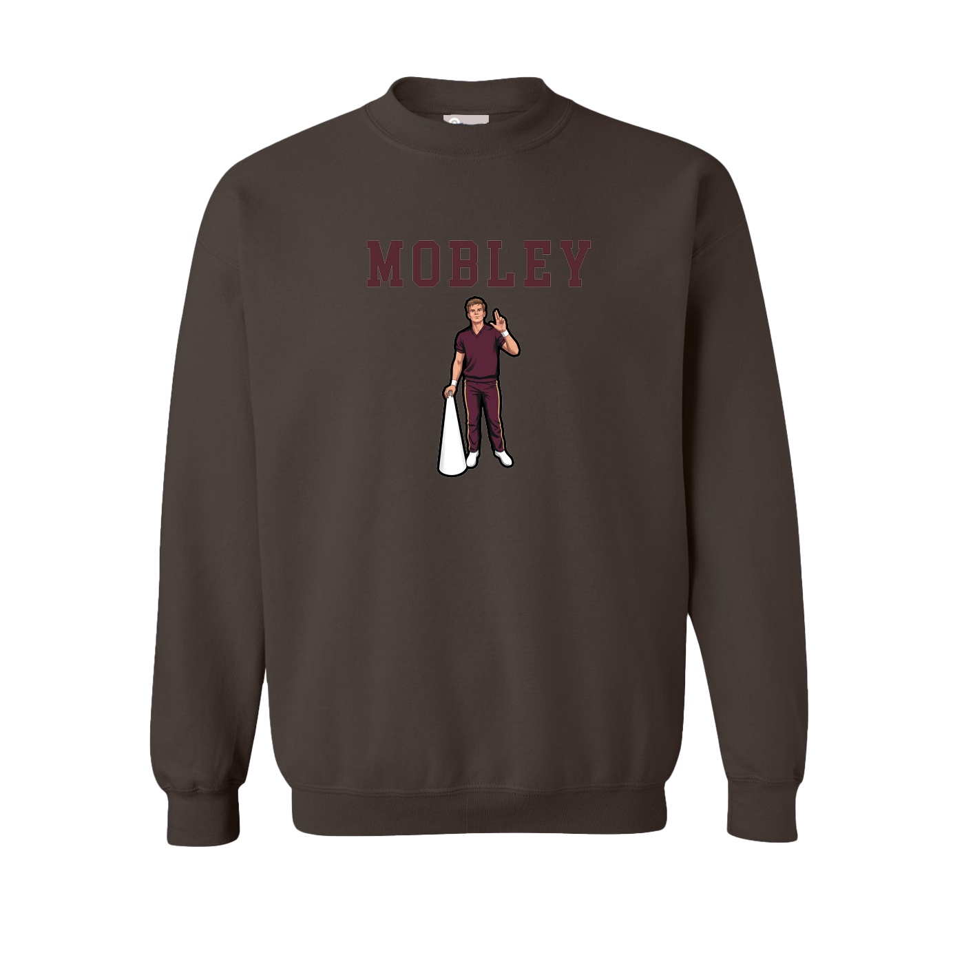 Fleece Crew — Shirsey in Brown