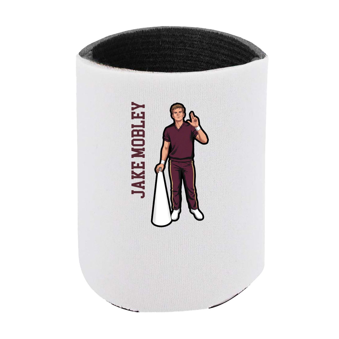 Can Holder — Name Vertical in White