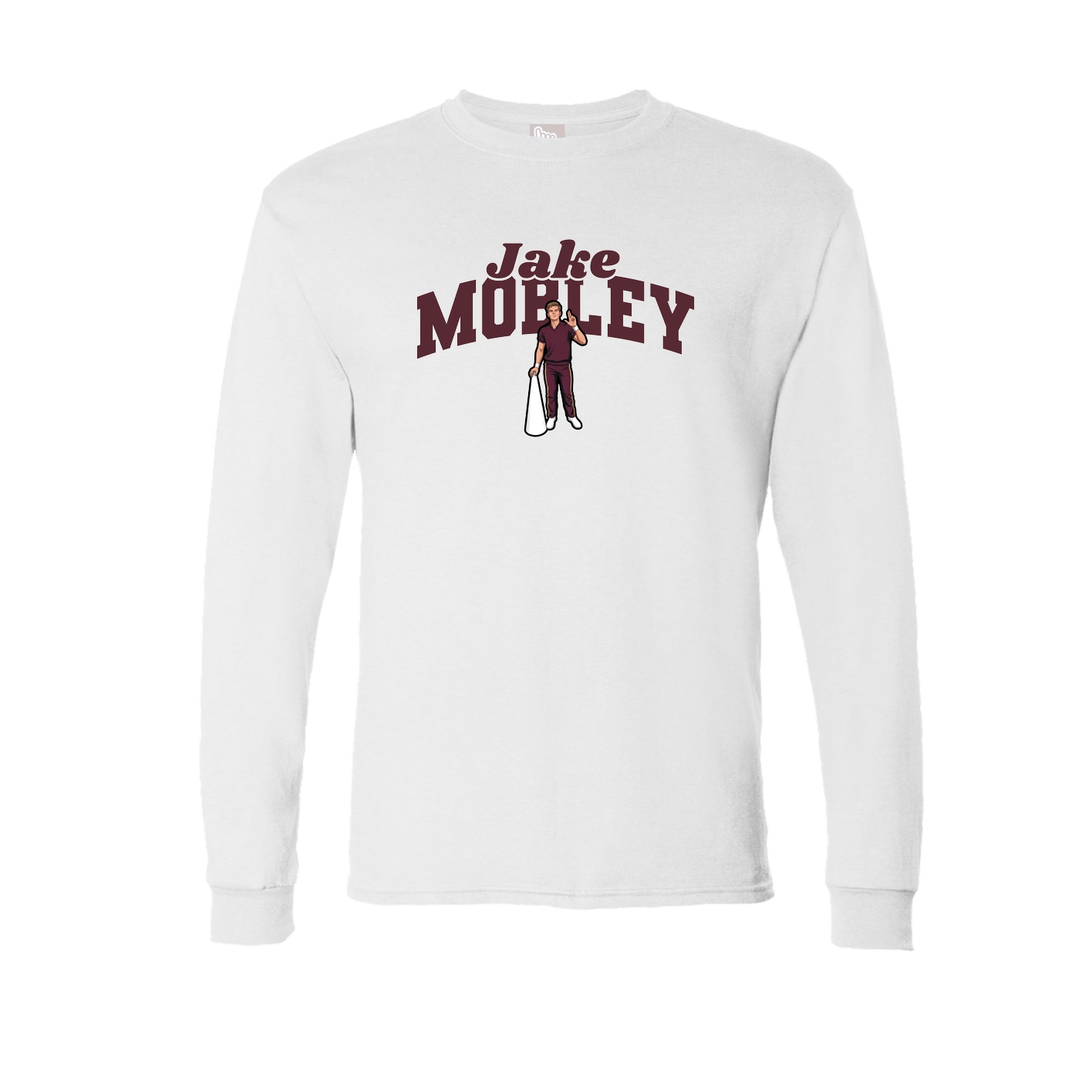 Long Sleeve Tee — Signature Arch in White