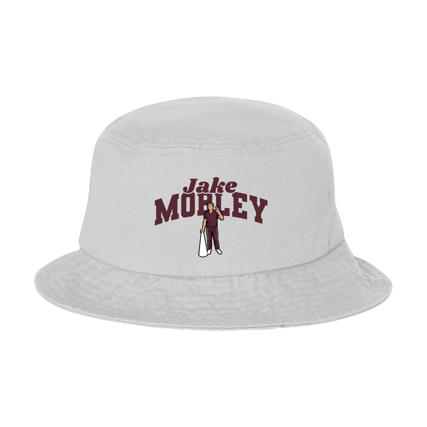 Bucket Cap — Signature Arch in White