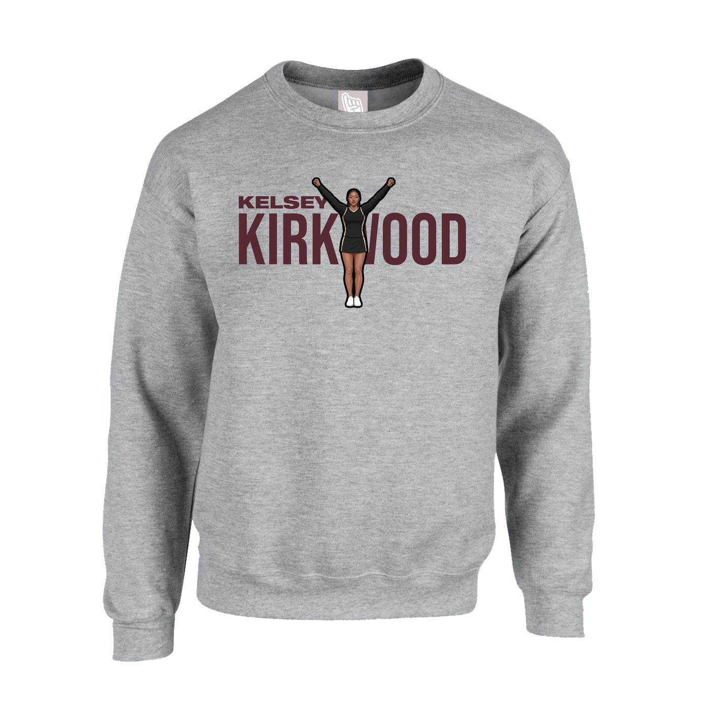 Fleece Crew — Player Name in Grey