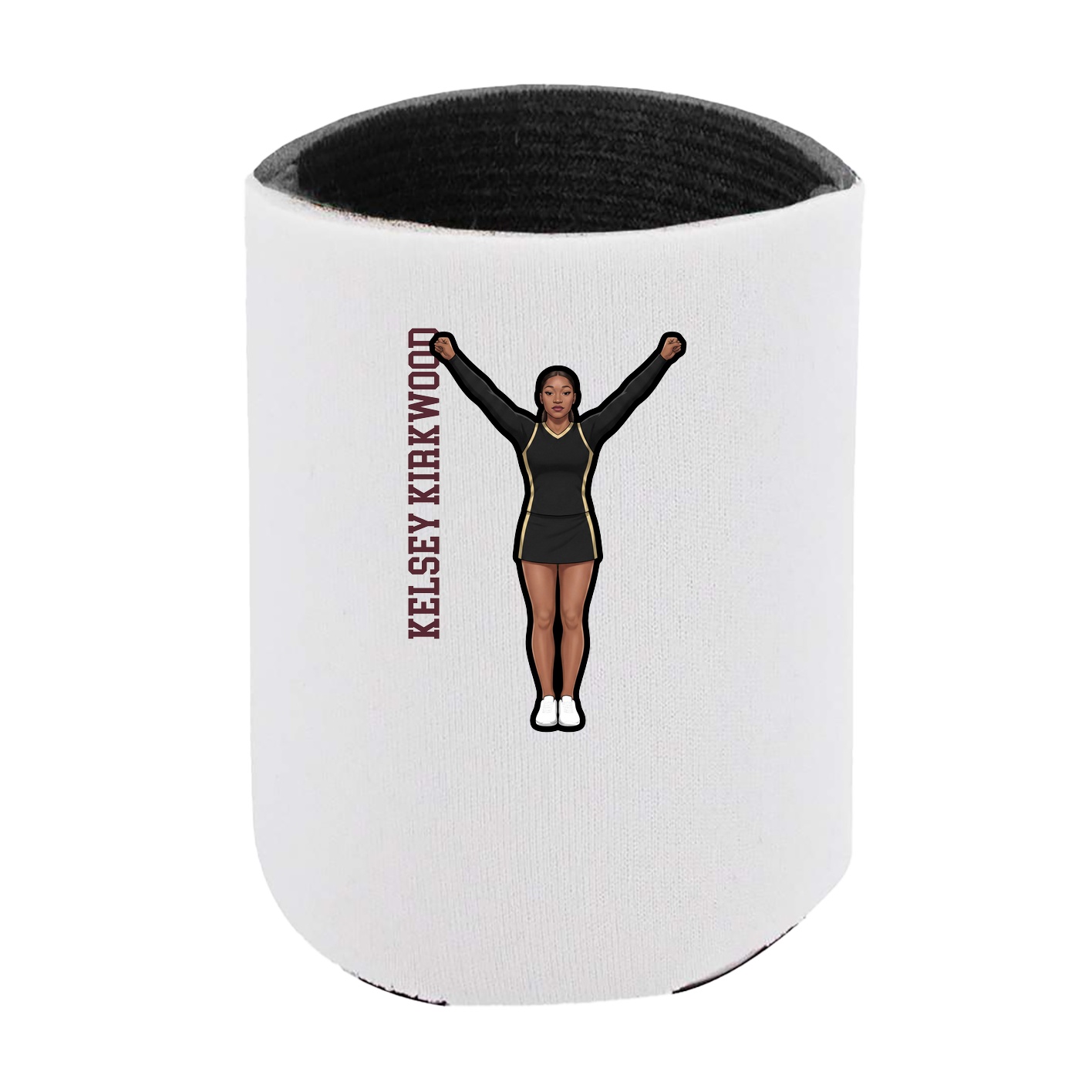Can Holder — Name Vertical in White