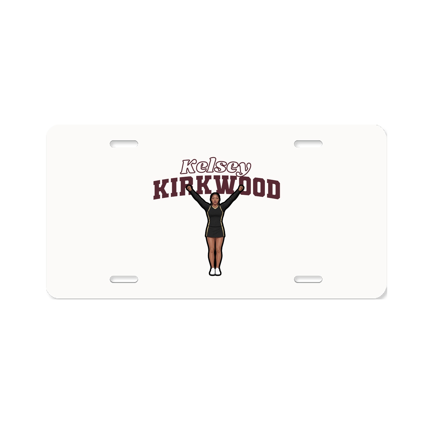 License Plate — Name Arch in Classic