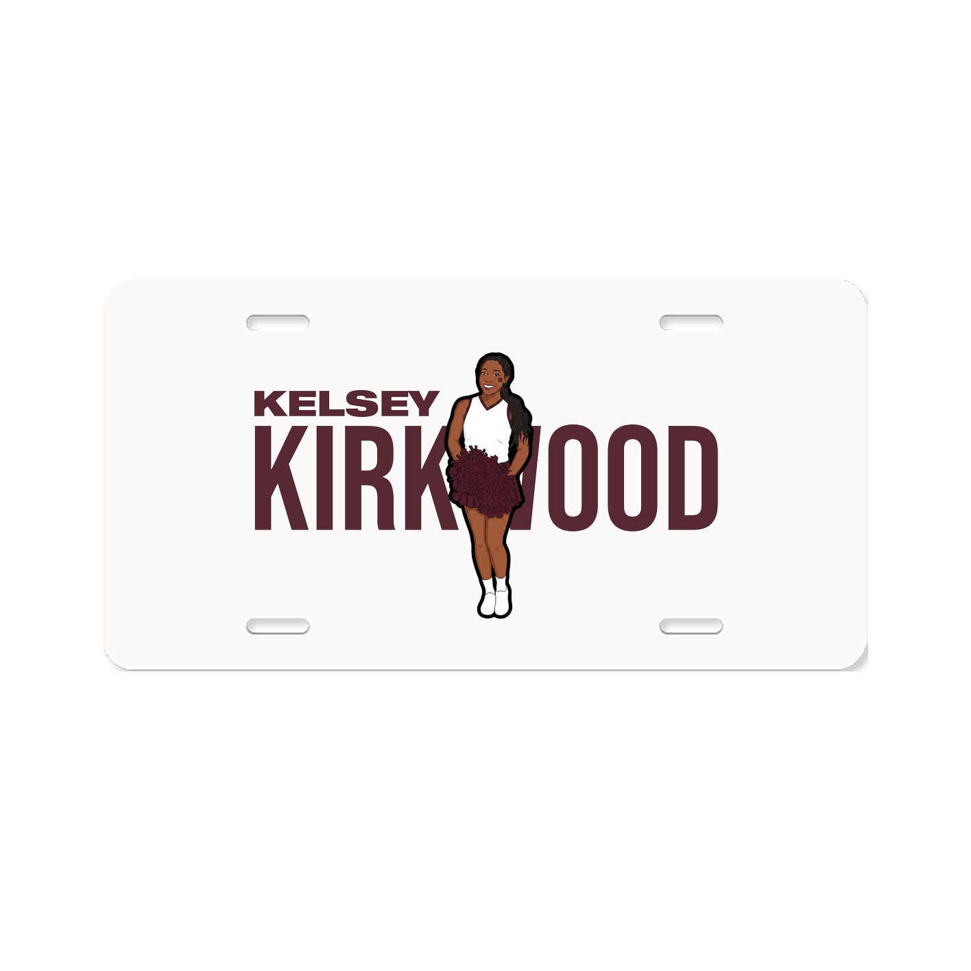 License Plate — Player Name in Classic