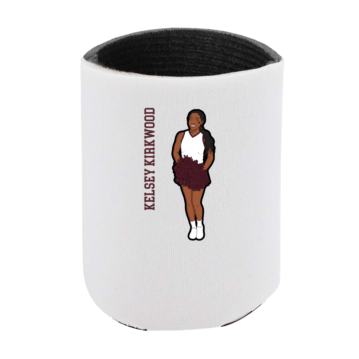 Can Holder — Name Vertical in White