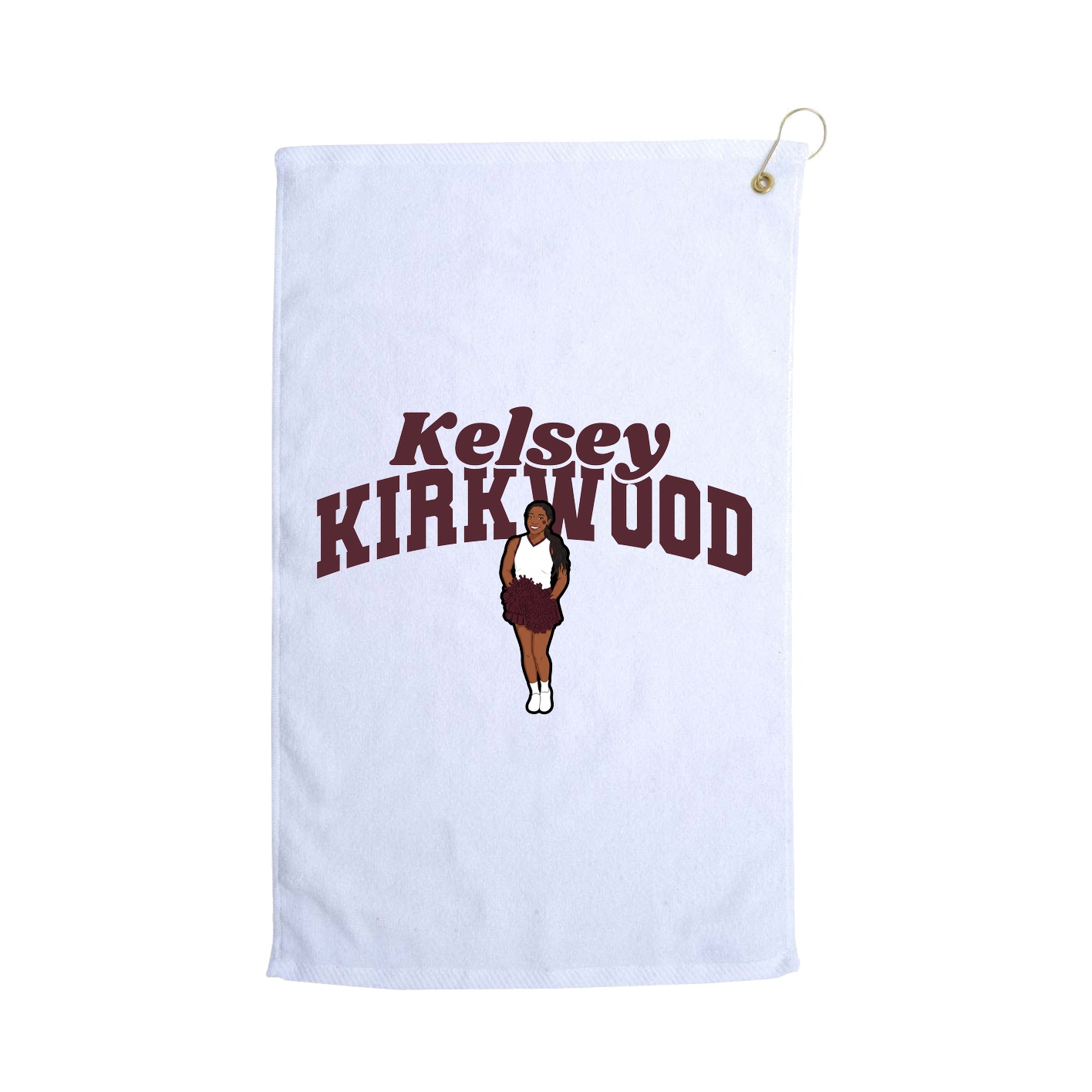 Golf Towel — Signature Arch in White