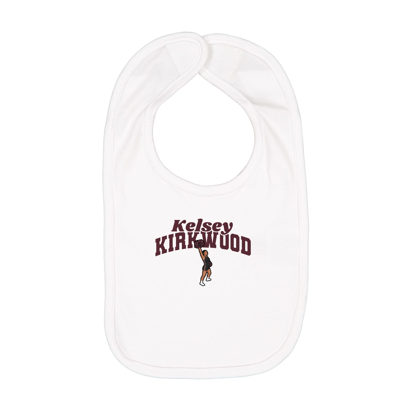 Infant Bib — Signature Arch in White