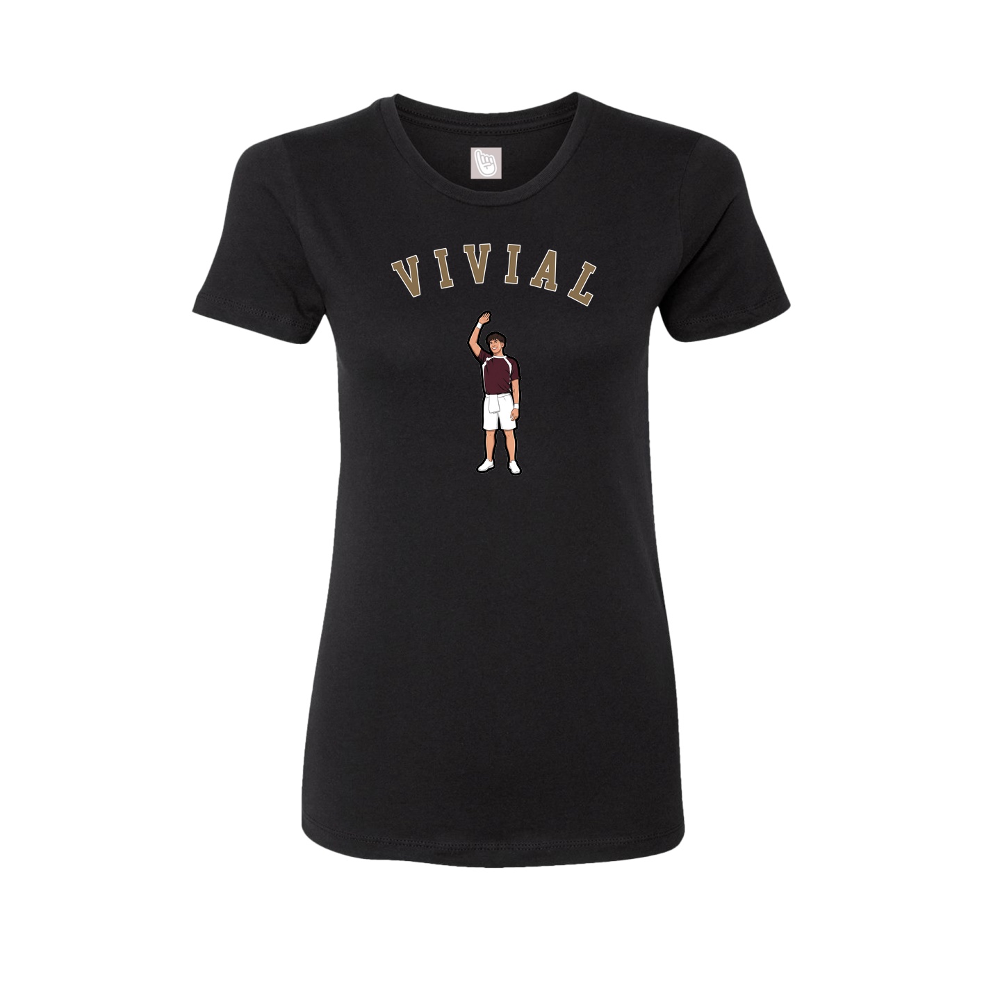 Fitted Women's Tee — Shirsey Arch in Black