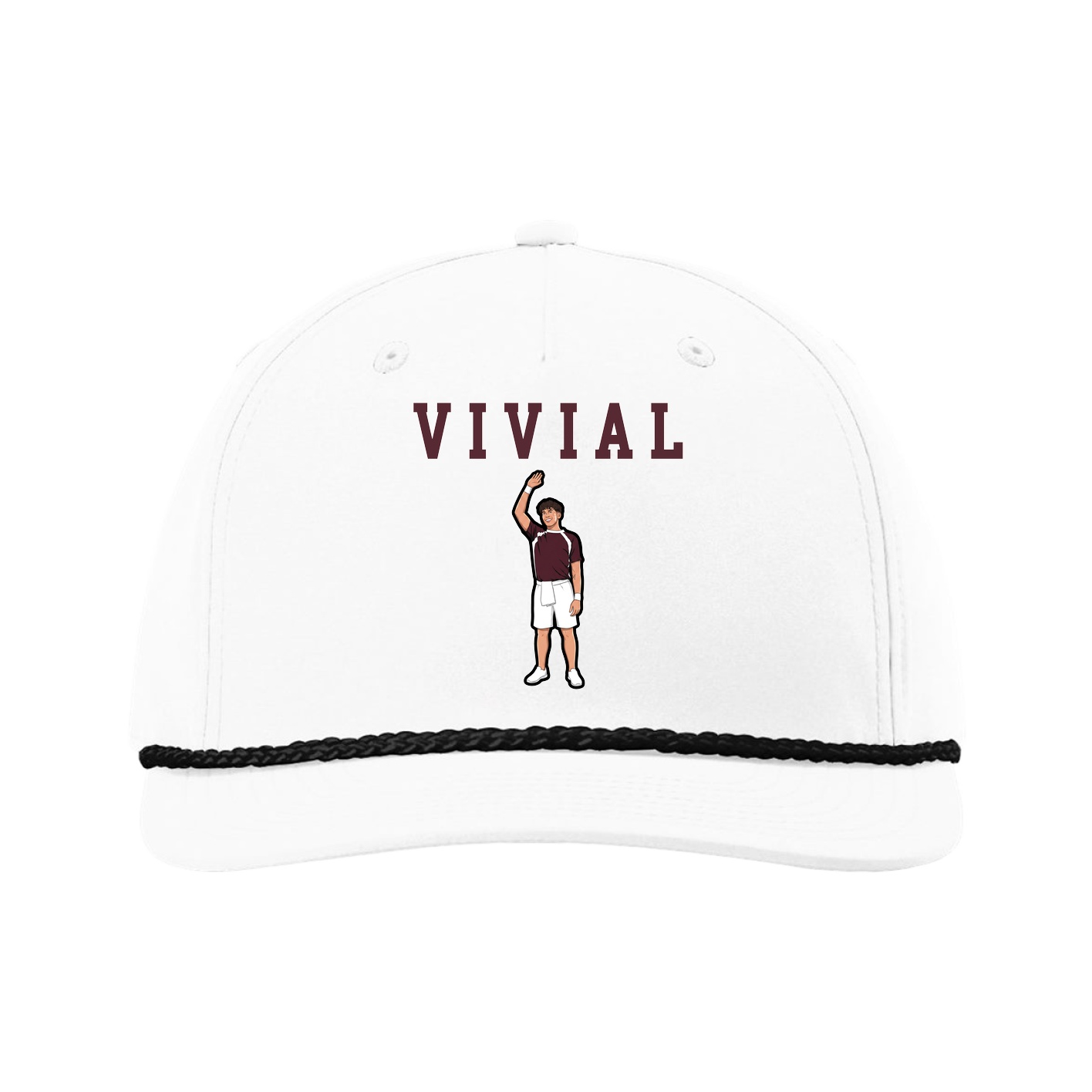 Five-Panel Classic Rope Cap — Shirsey in White