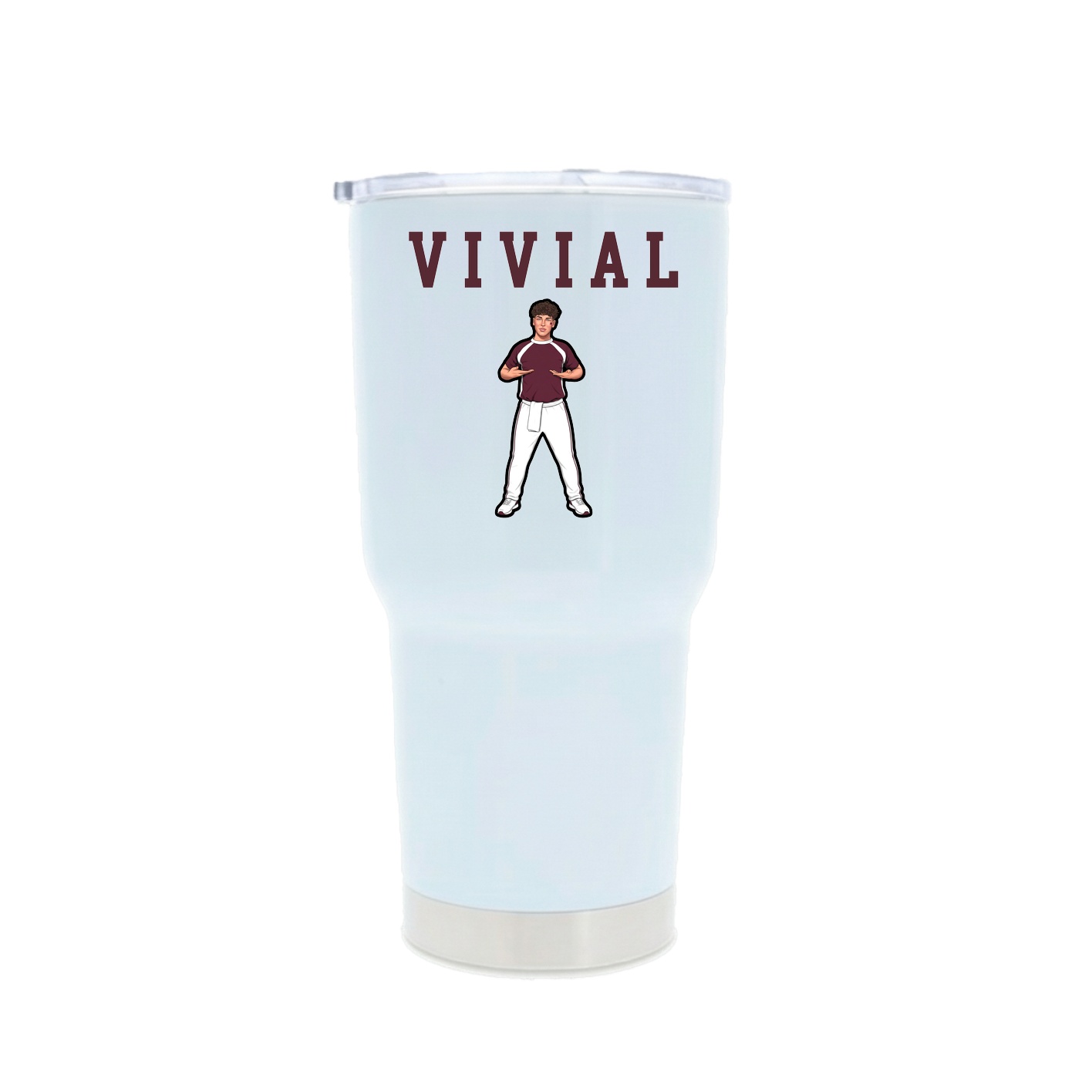 30oz Stainless Steel Tumbler — Shirsey in White