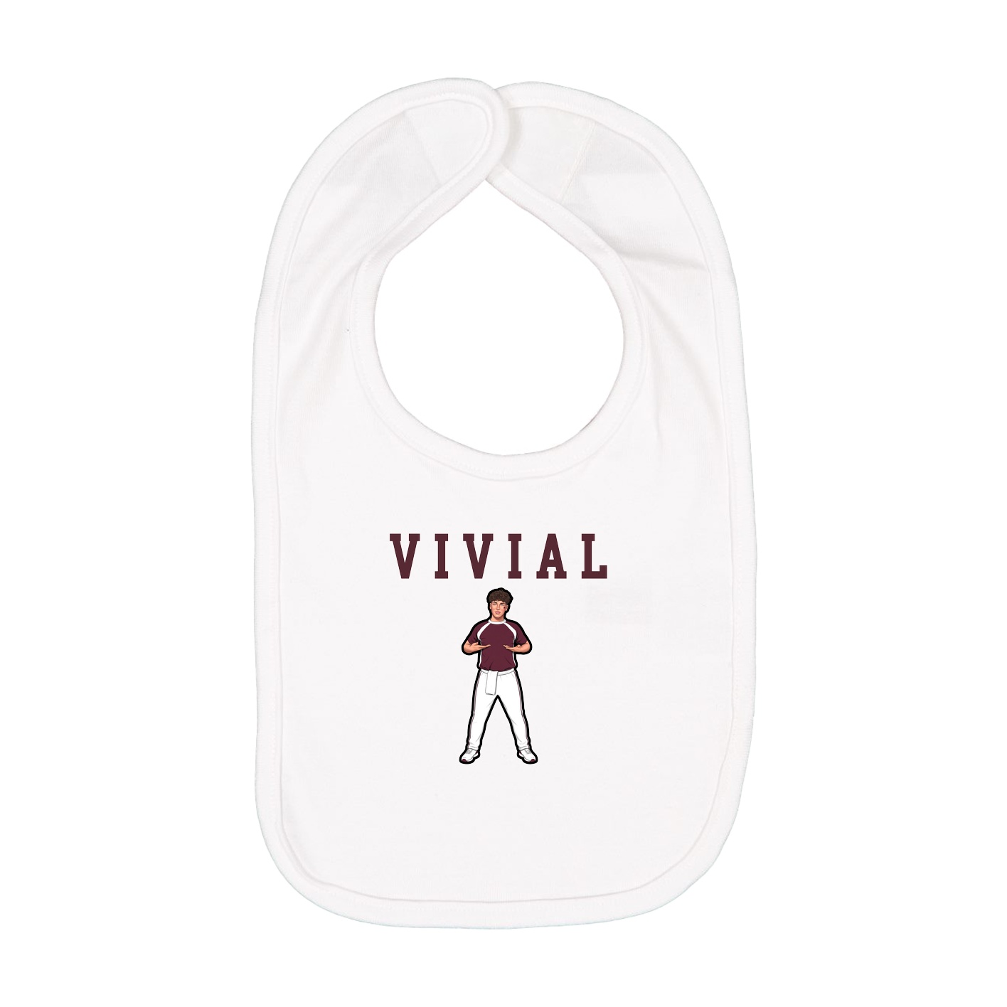 Infant Bib — Shirsey in White