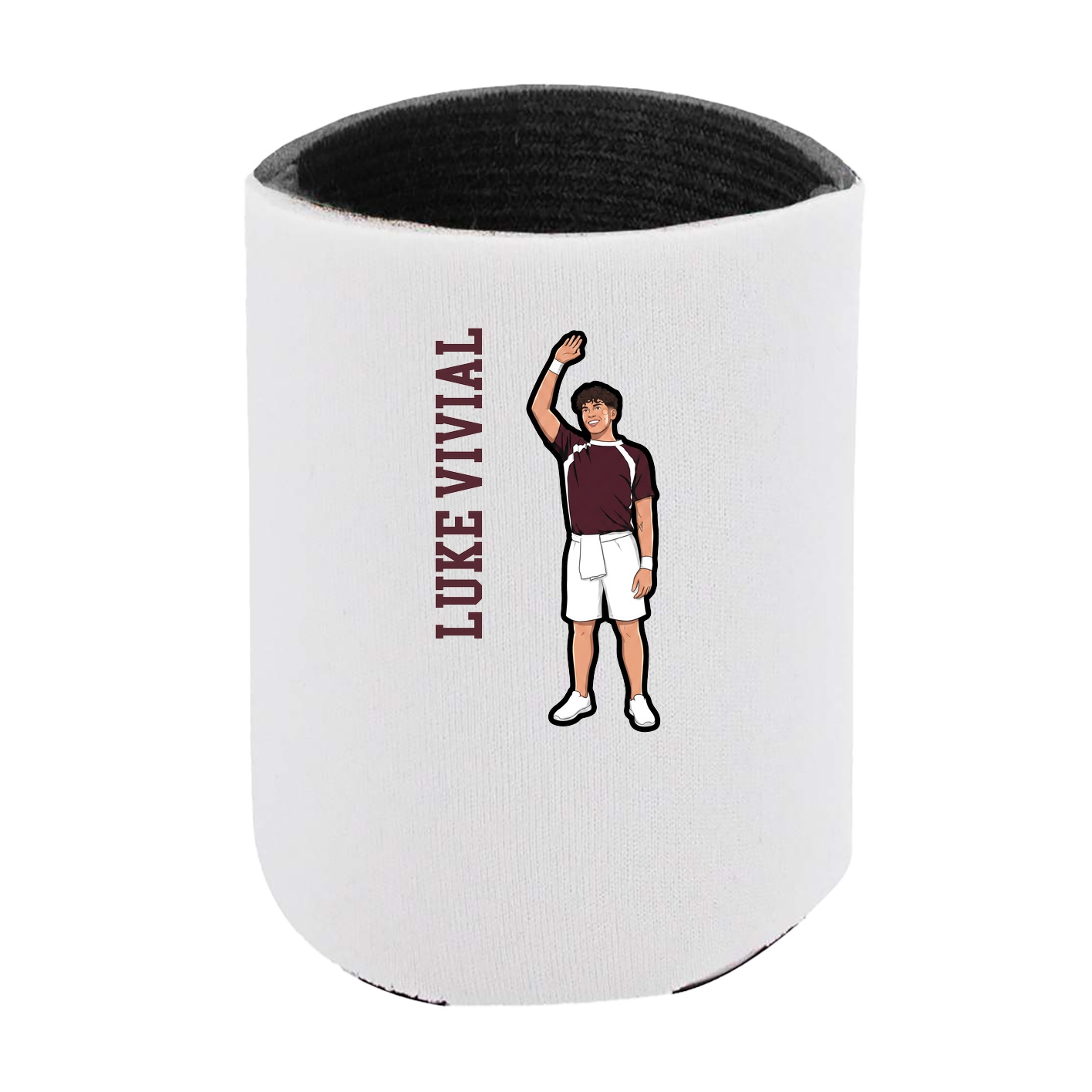 Can Holder — Name Vertical in White