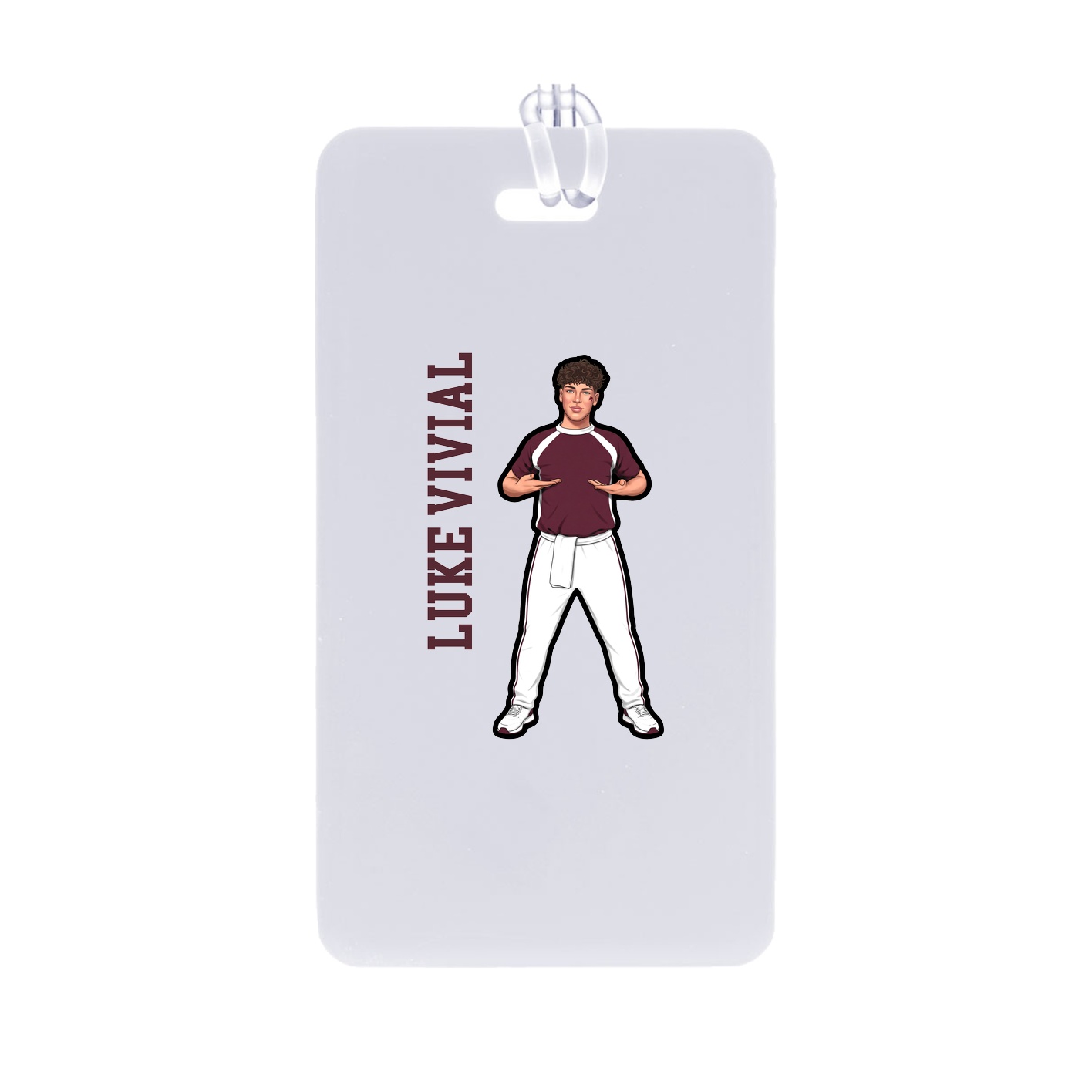 Bag Tag — Name Vertical in Classic