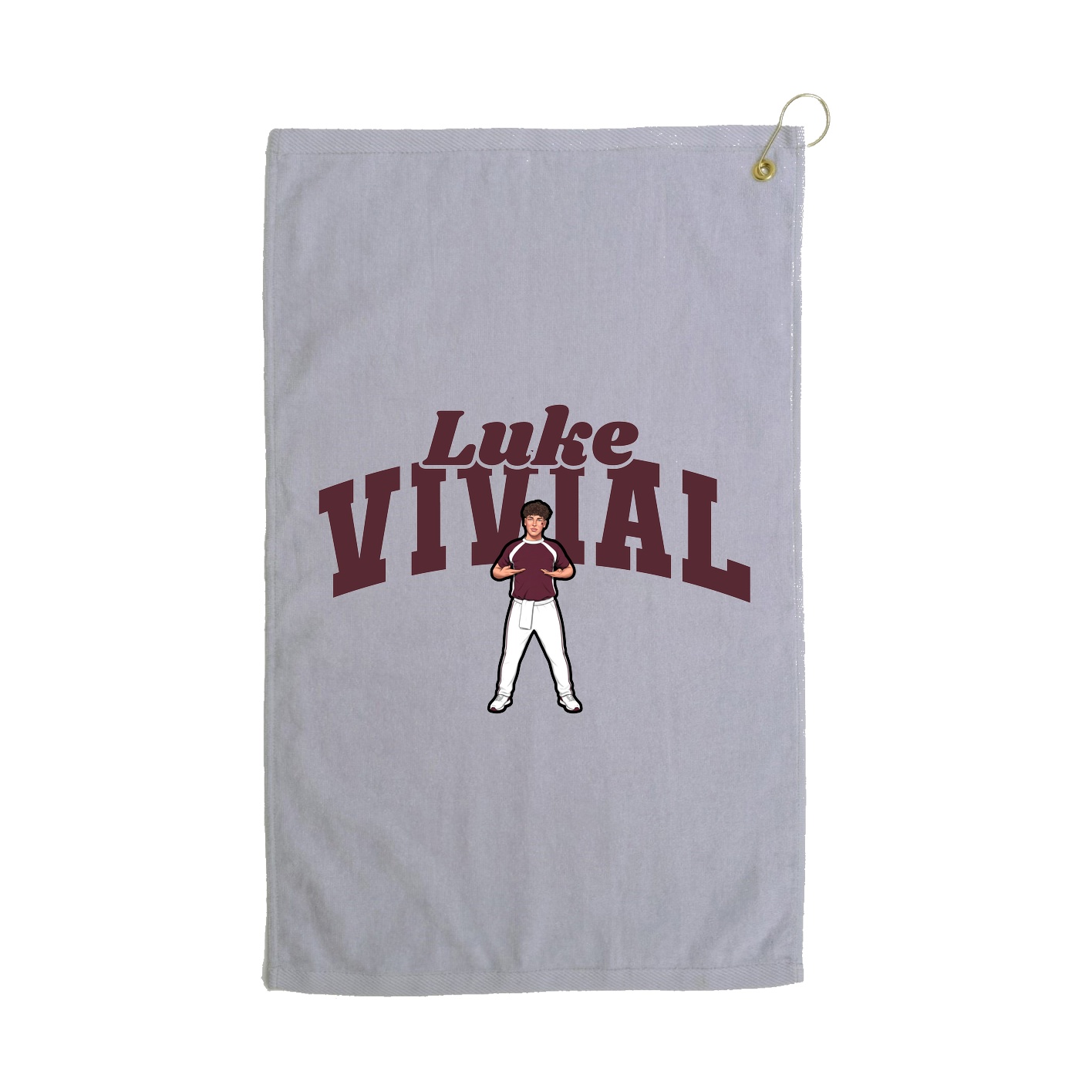 Golf Towel — Signature Arch in Grey