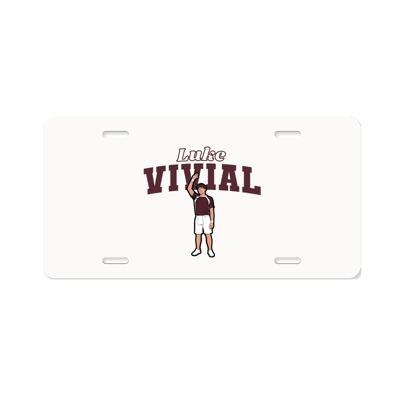 License Plate — Name Arch in Classic