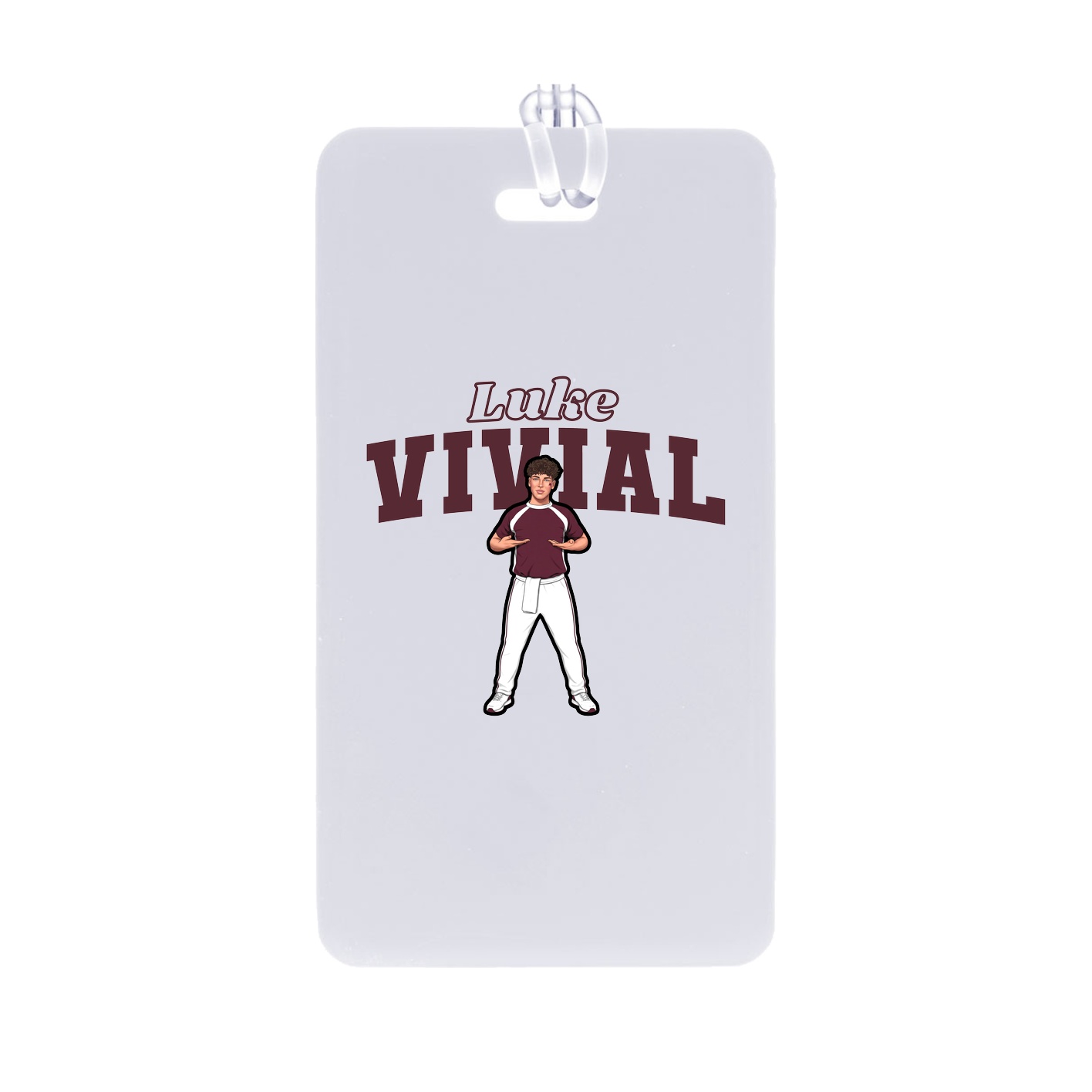 Bag Tag — Name Arch in Classic