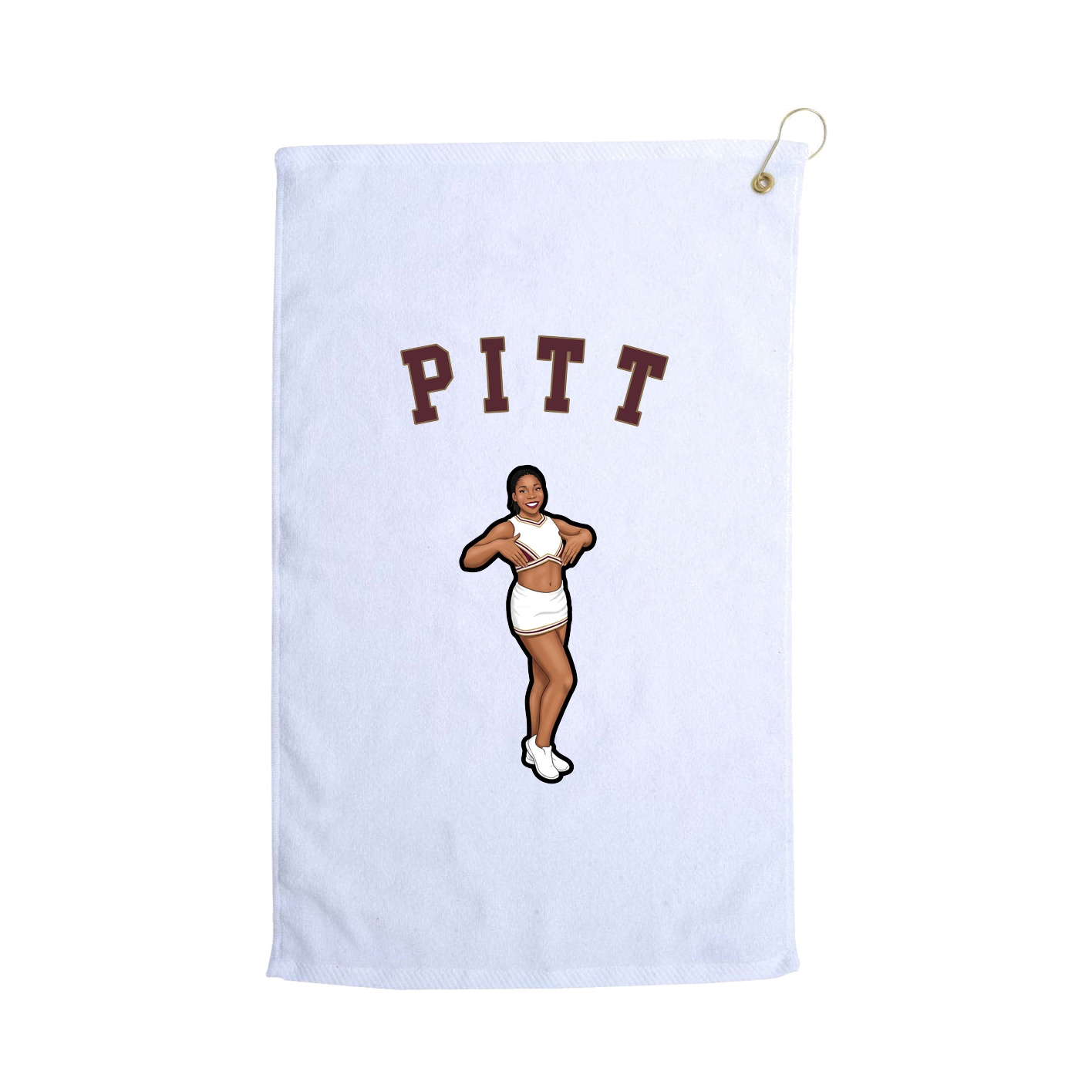 Golf Towel — Shirsey Arch in White