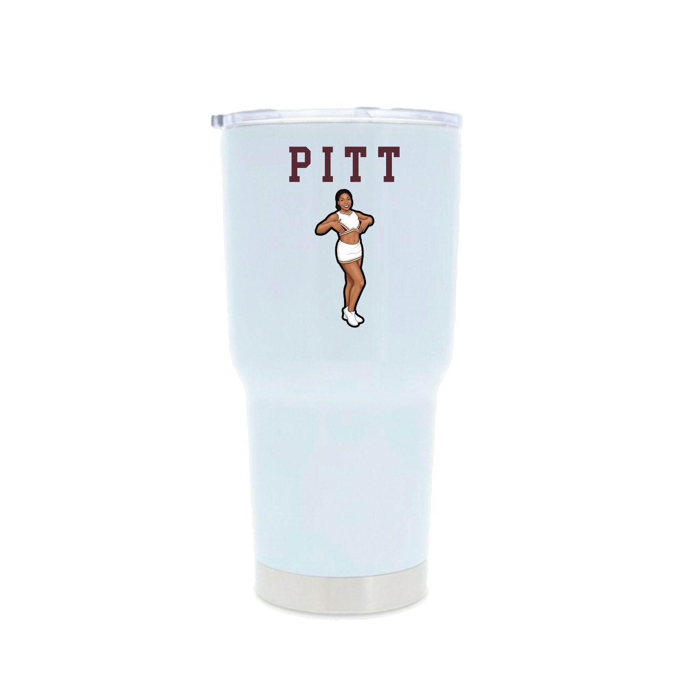 30oz Stainless Steel Tumbler — Shirsey in White