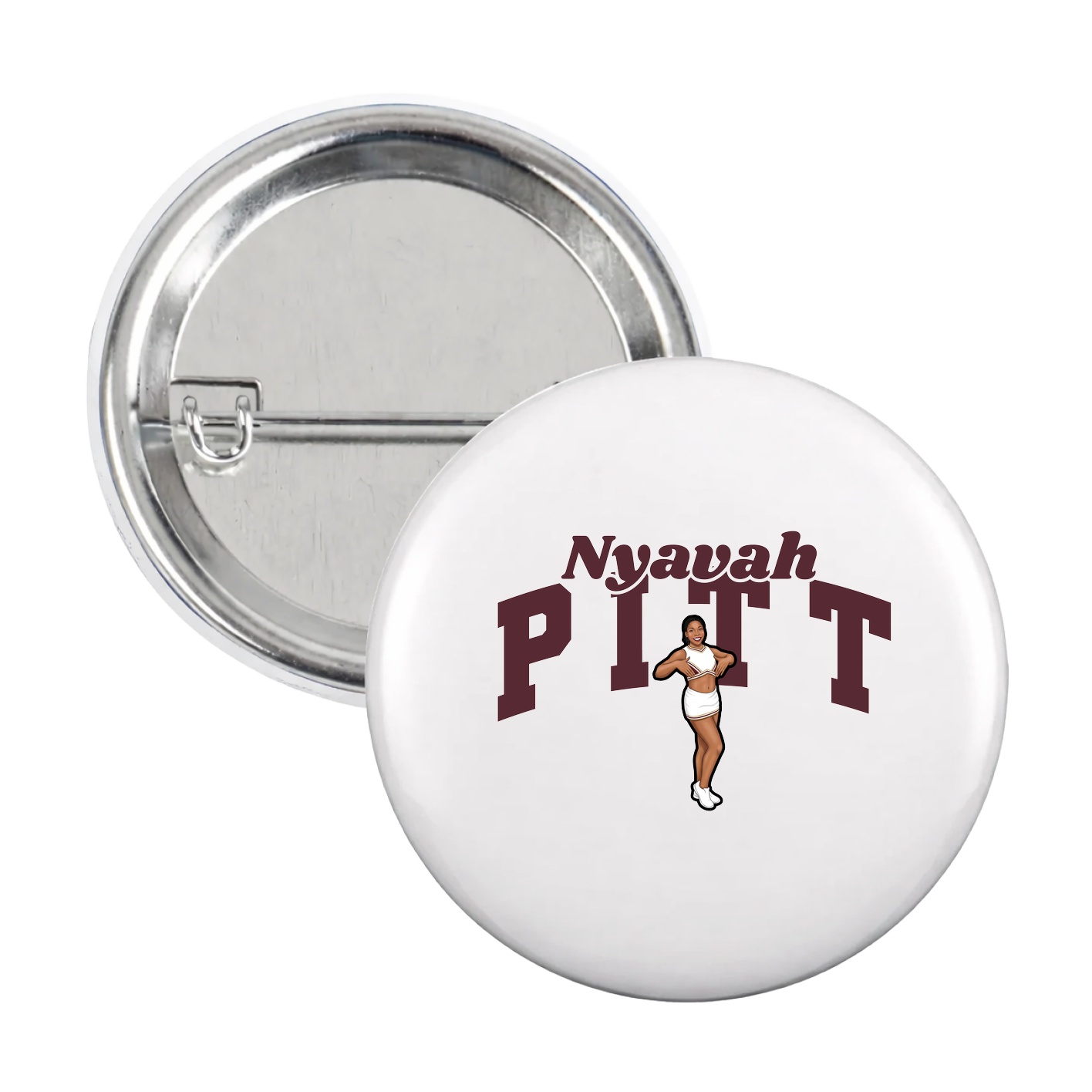 Game Day Button — Signature Arch in White