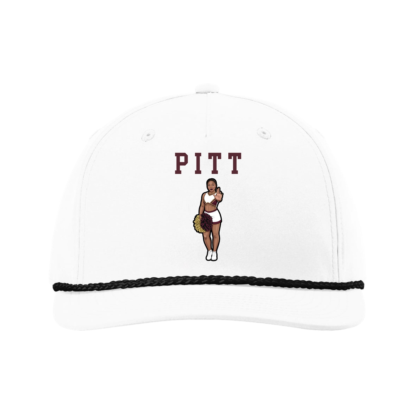 Five-Panel Classic Rope Cap — Shirsey in White