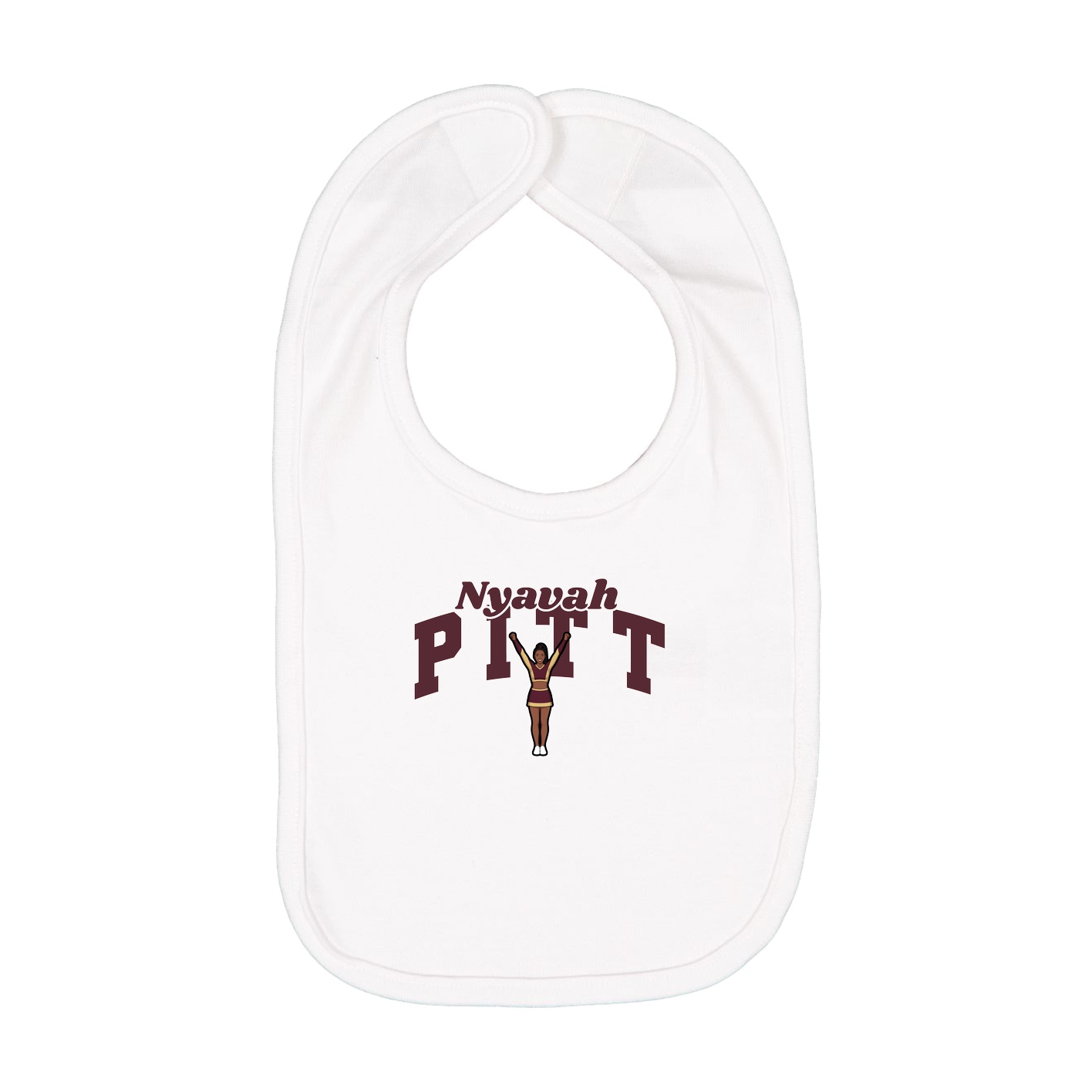 Infant Bib — Signature Arch in White