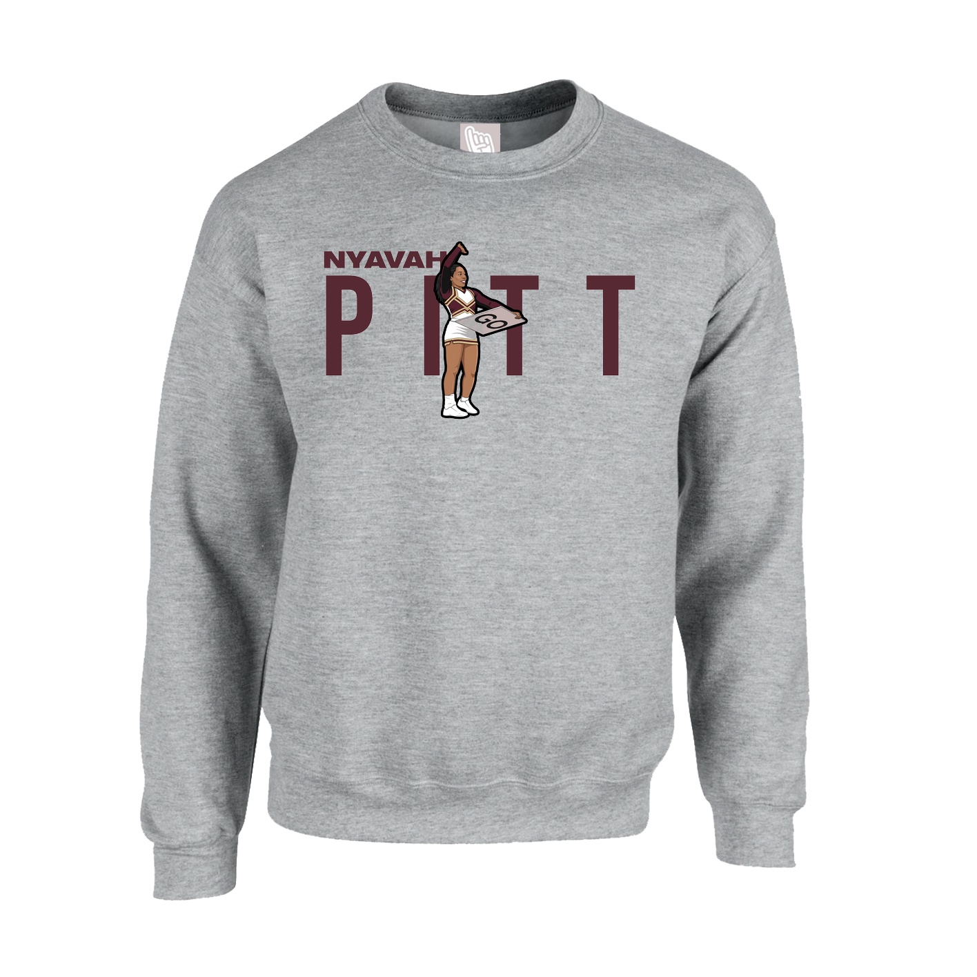 Fleece Crew — Player Name in Grey
