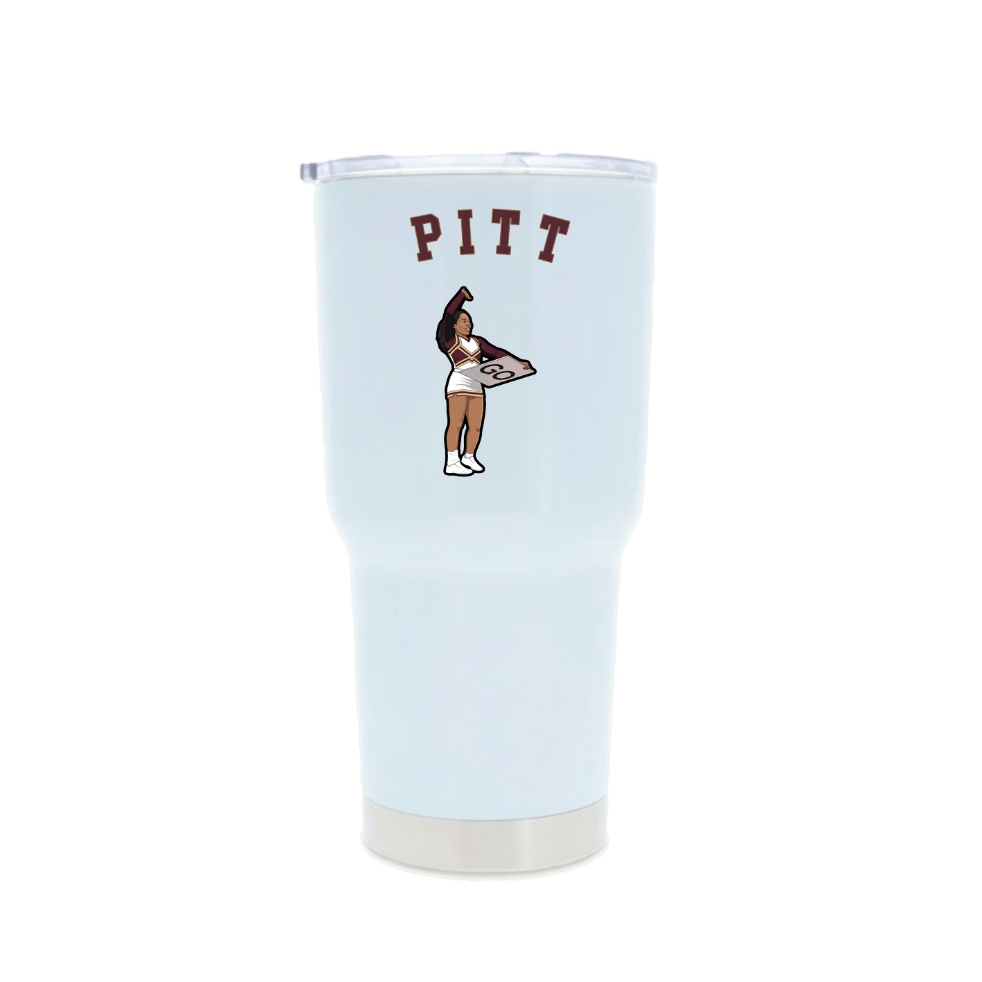 30oz Stainless Steel Tumbler — Shirsey Arch in White
