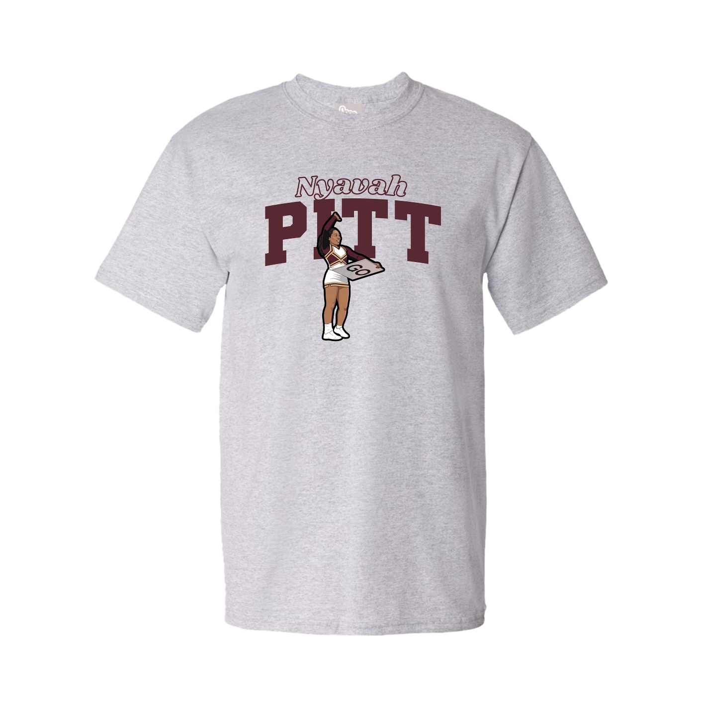 Youth Tee — Name Arch in Grey