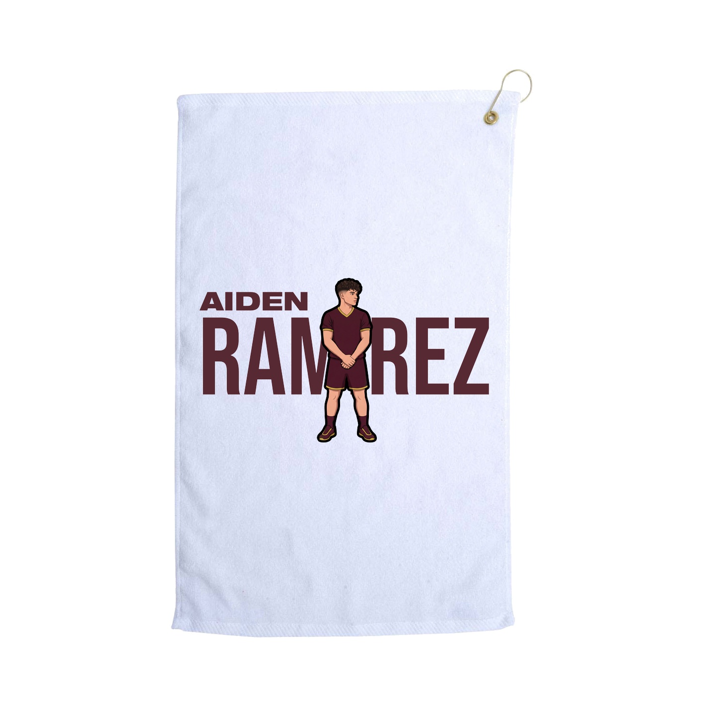 Golf Towel — Player Name in White