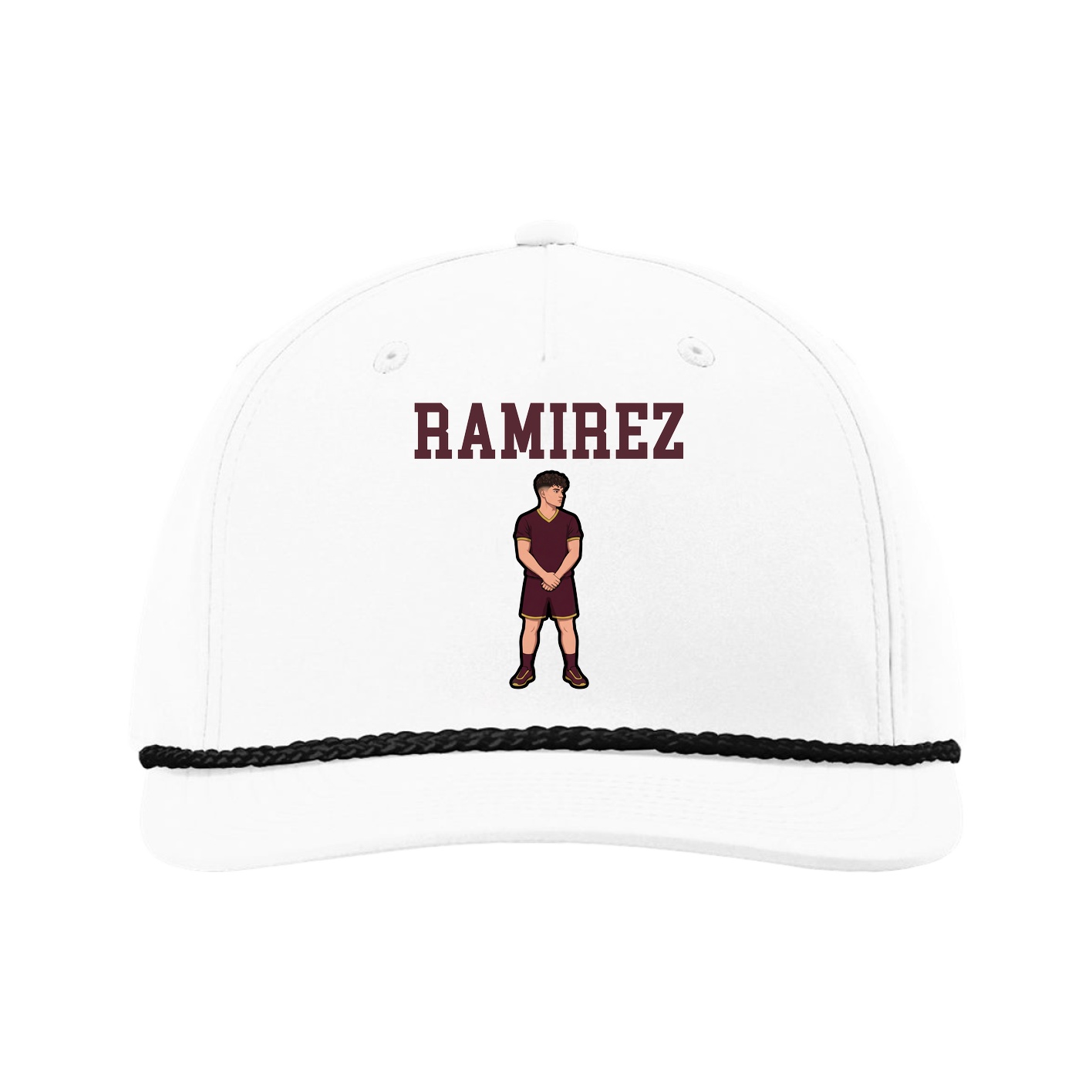 Five-Panel Classic Rope Cap — Shirsey in White