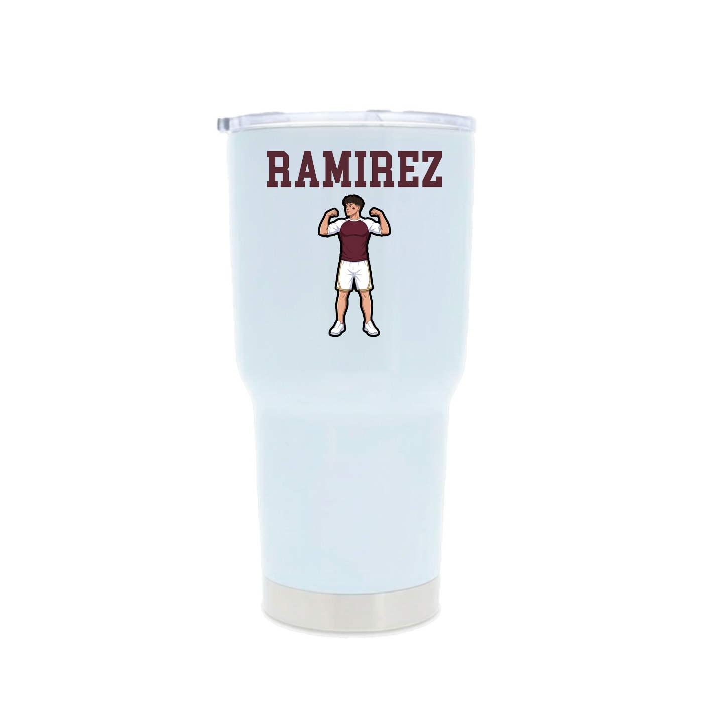 30oz Stainless Steel Tumbler — Shirsey in White