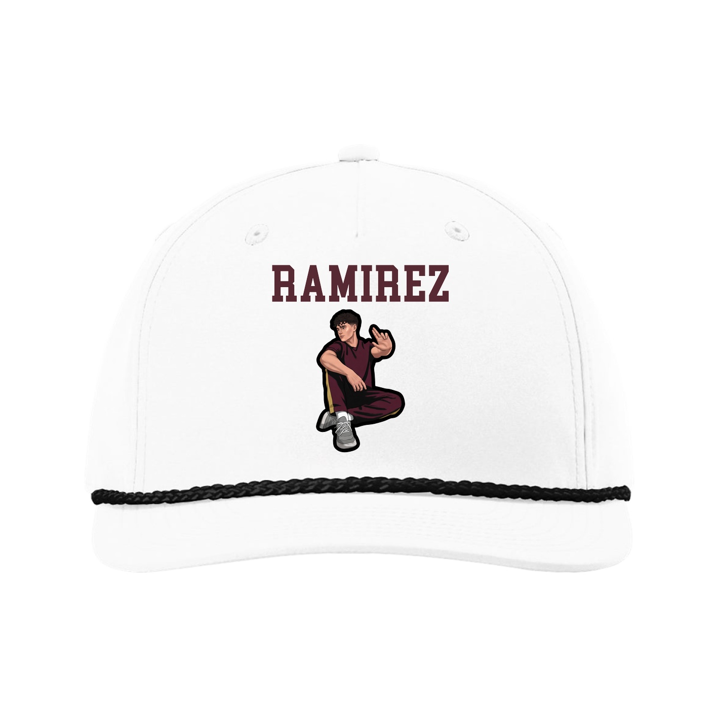 Five-Panel Classic Rope Cap — Shirsey in White