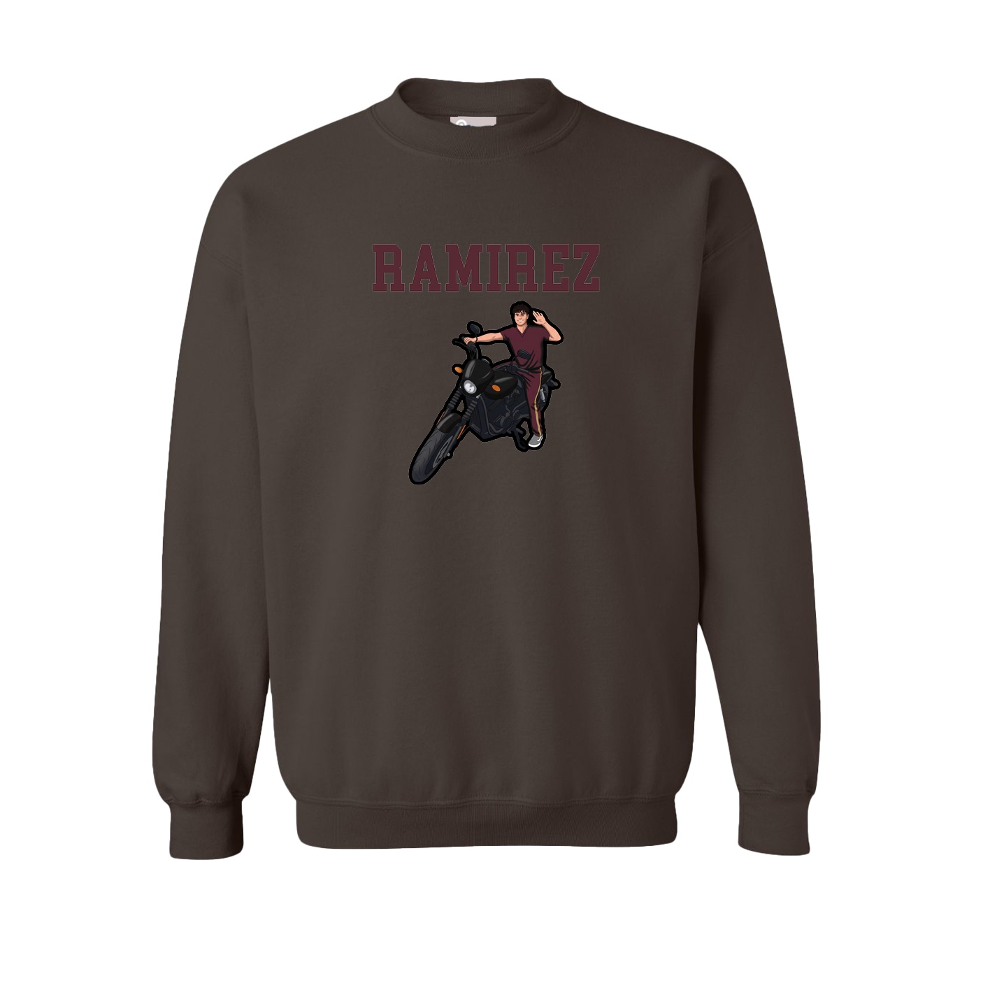 Fleece Crew — Shirsey in Brown