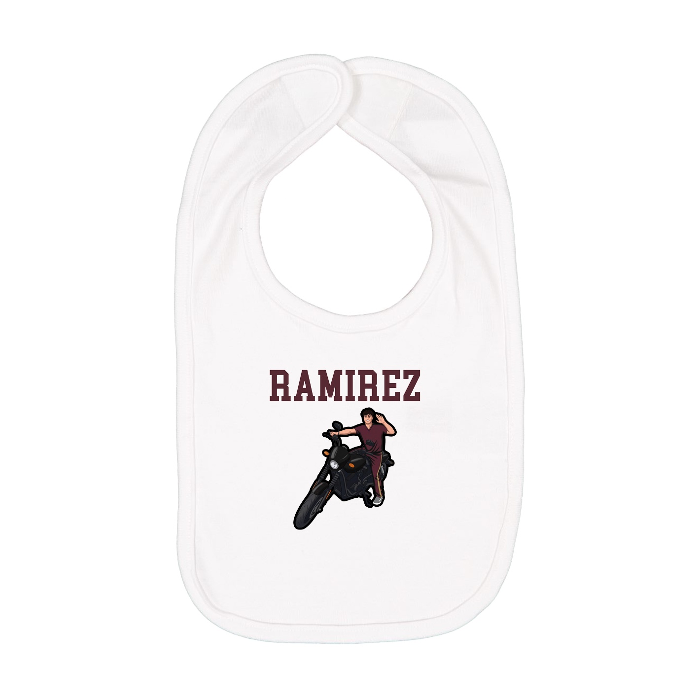 Infant Bib — Shirsey in White