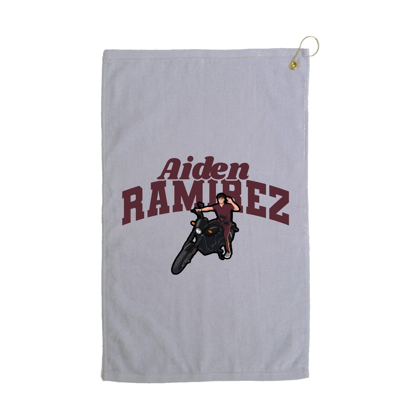 Golf Towel — Signature Arch in Grey