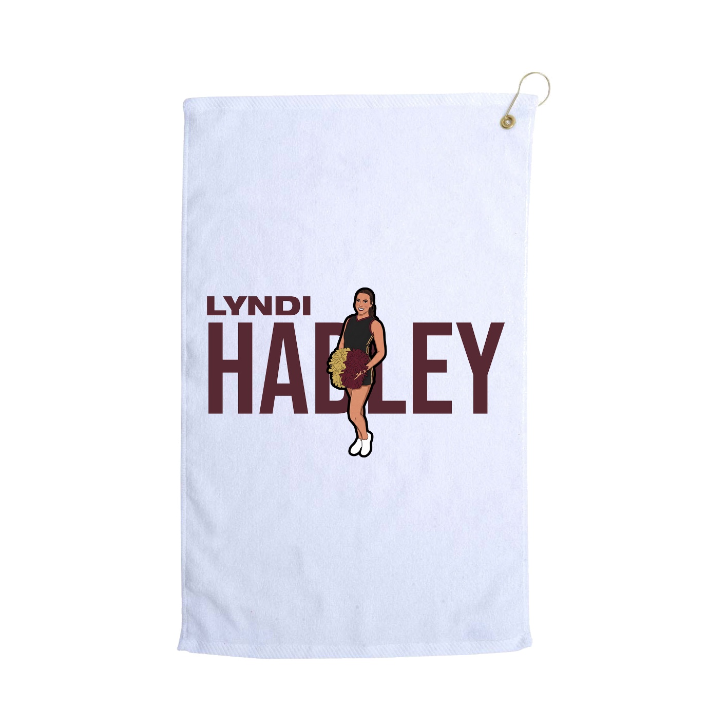 Golf Towel — Player Name in White