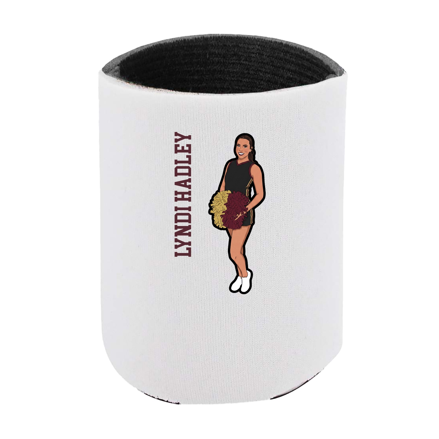 Can Holder — Name Vertical in White