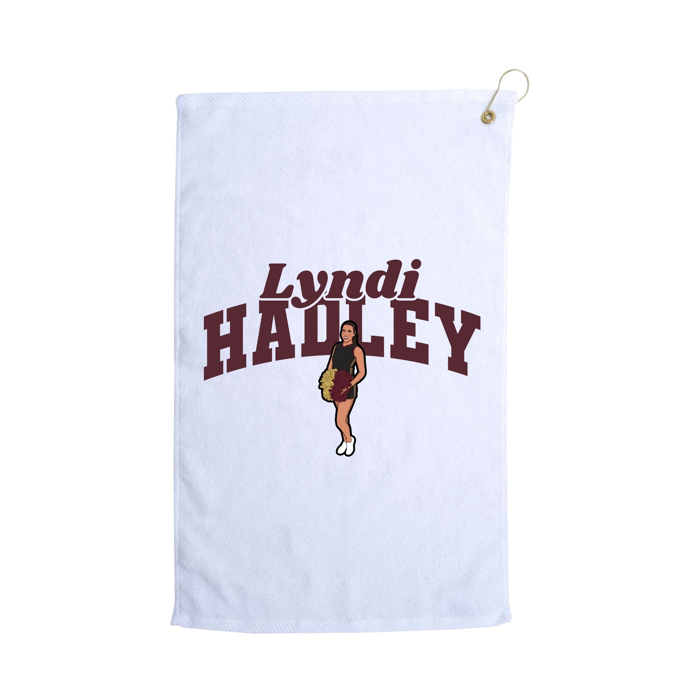Golf Towel — Signature Arch in White
