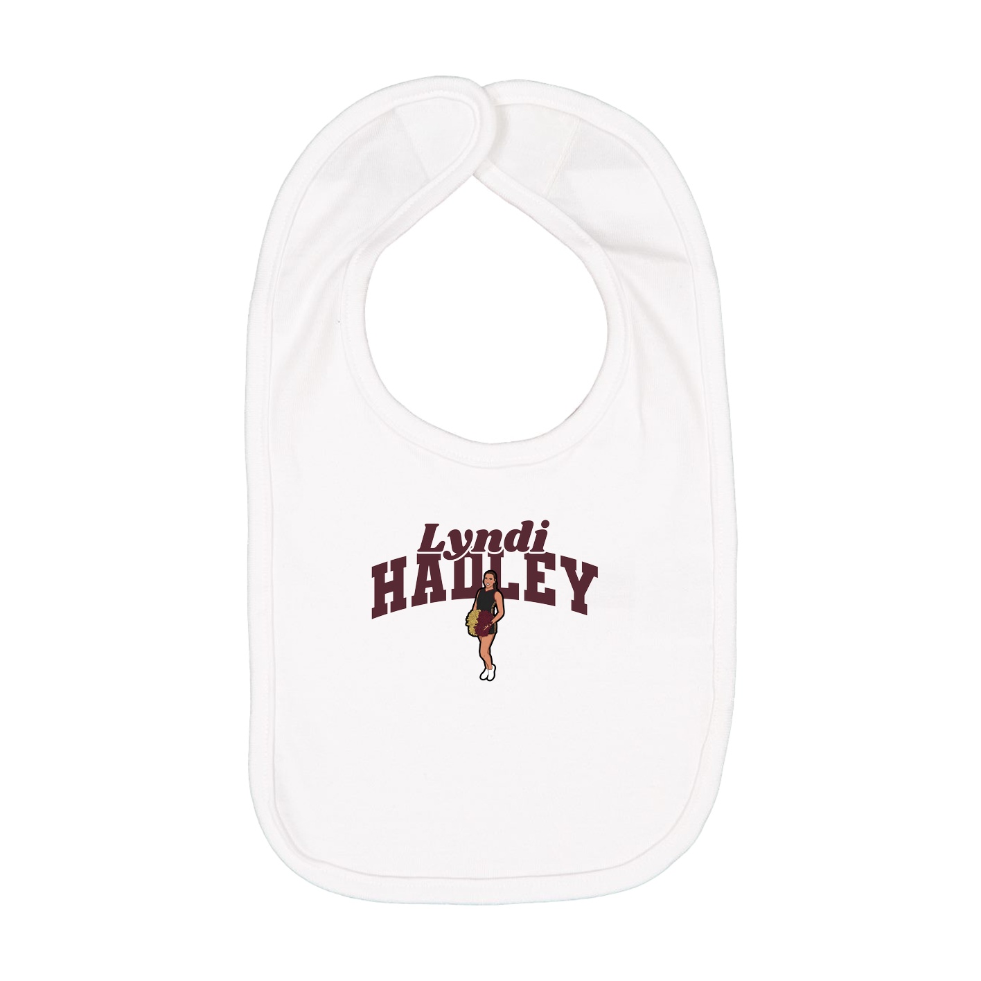 Infant Bib — Signature Arch in White